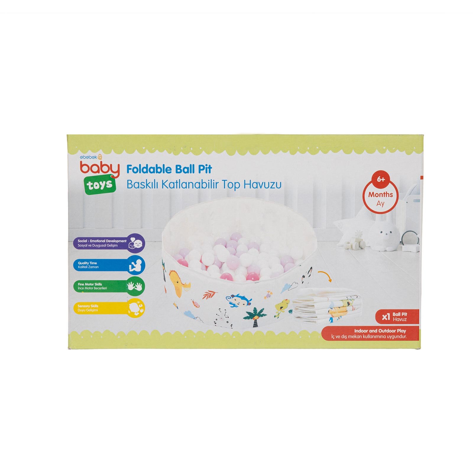 Baskılı Katlanır Top Havuzu Baskılı Katlanır Top Havuzu