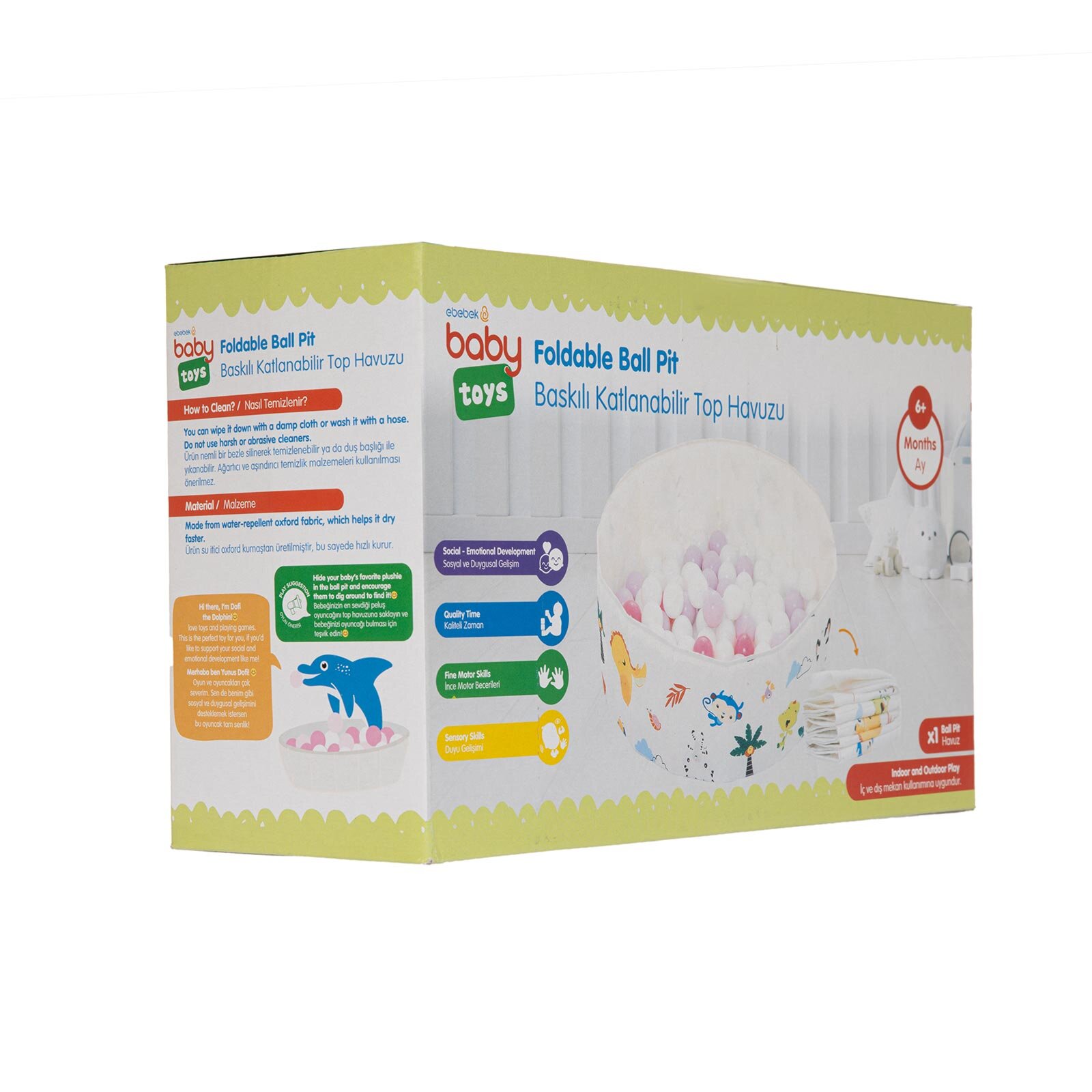 Baskılı Katlanır Top Havuzu Baskılı Katlanır Top Havuzu