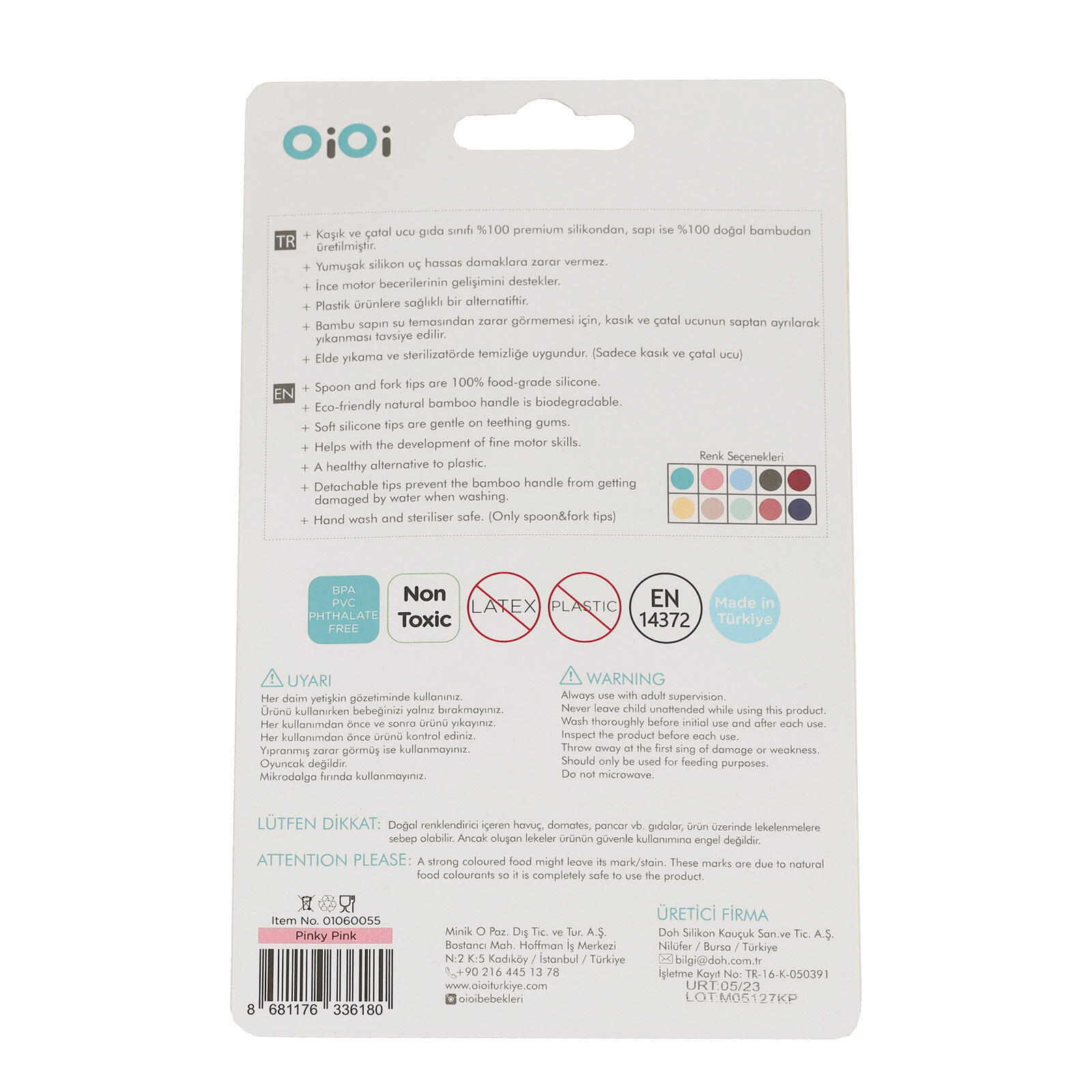 Mama Kaşığı + Çatal Pinky Pink