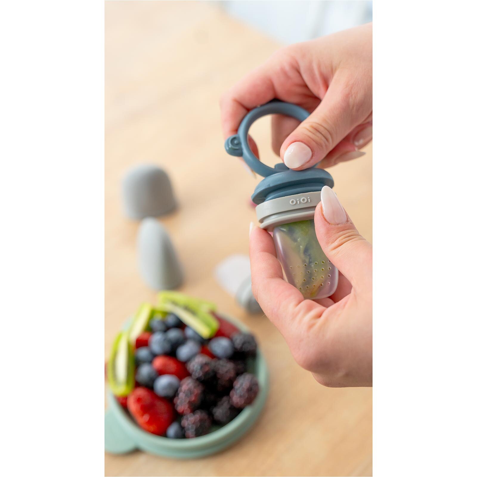 Püre Meyve Sebze Alıştırıcı Mineral Blue Powder Grey