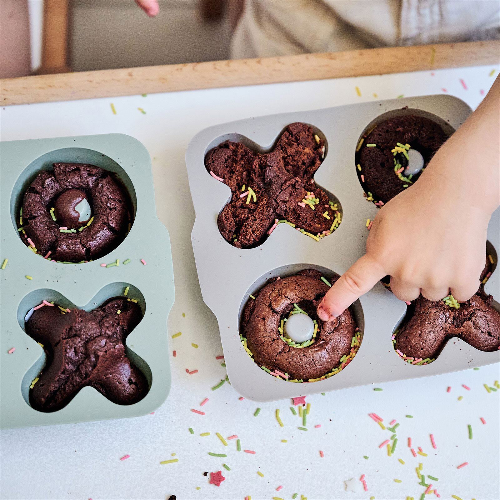 XOXO Muffin Kalıbı Deep Blue Powder Grey XOXO Muffin Kalıbı Deep Blue Powder Grey