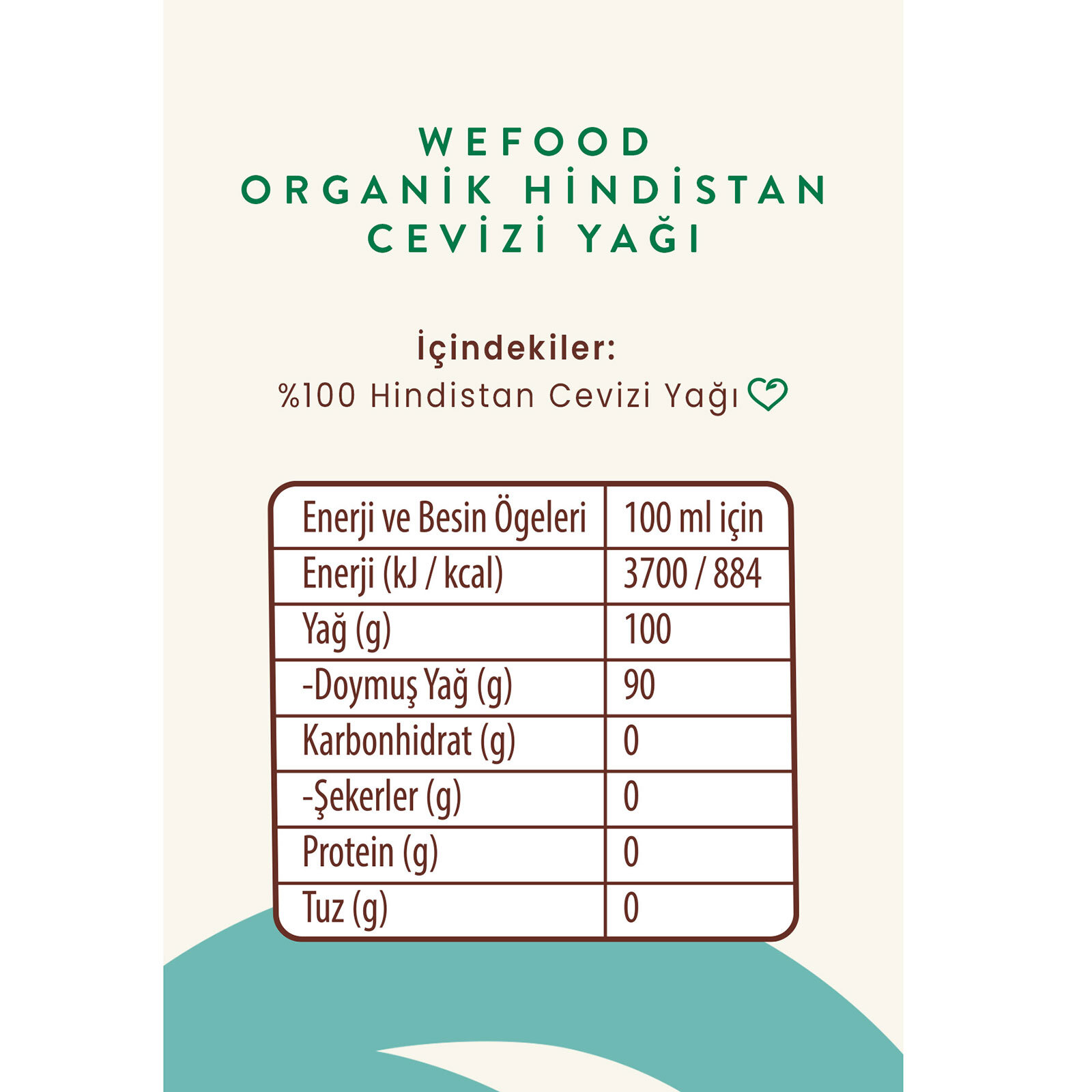 Organik Hindistan Cevizi Yağı 300 ml Organik Hindistan Cevizi Yağı 300 ml