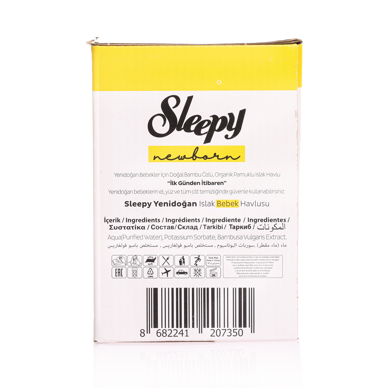 Natural Ultra Hassas Yenidoğan Bebek Islak Mendil 3x40 Adet