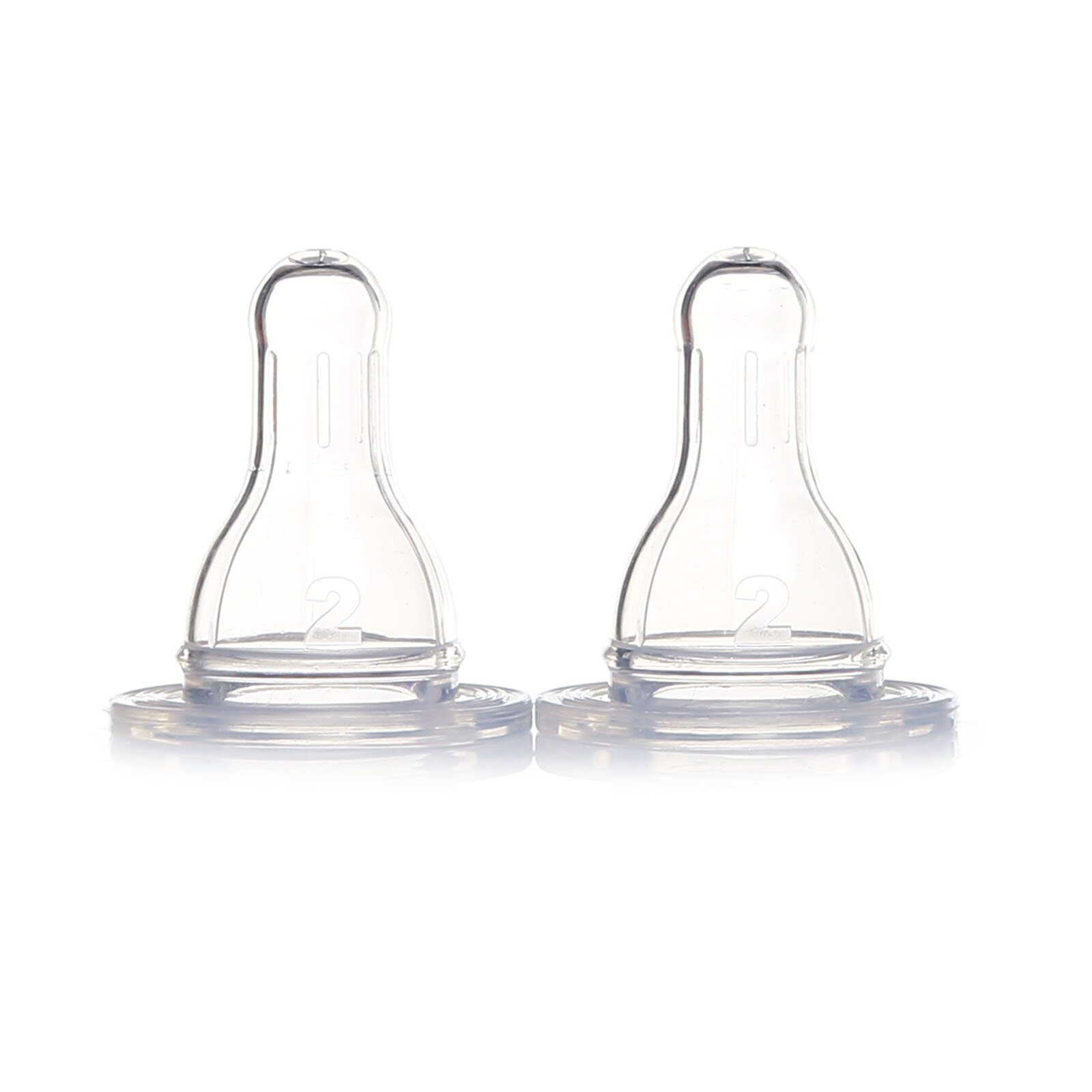 Antikolik PP Biberon Yedek Emziği No:2 Orta Akış İkili