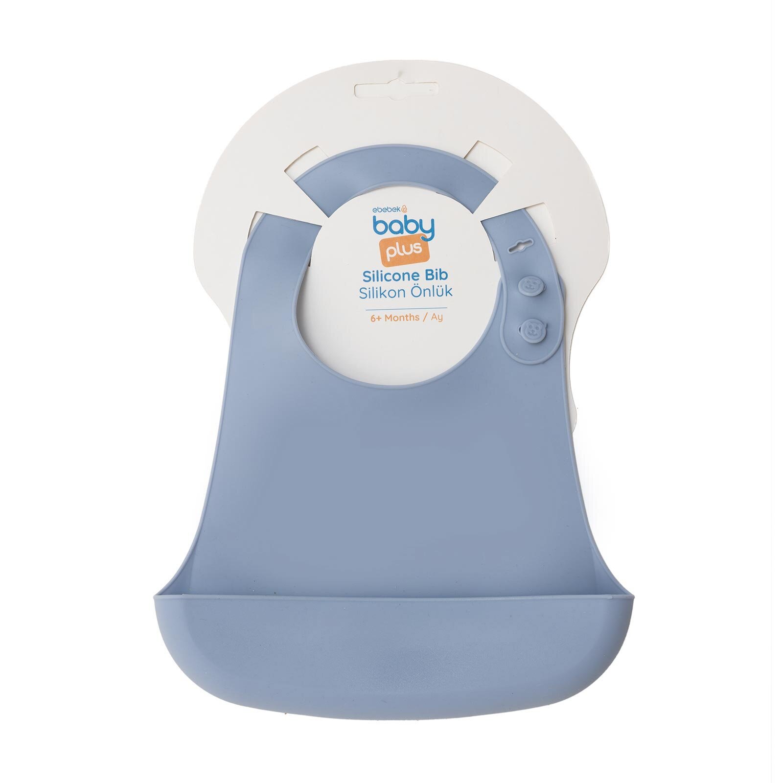 Silikon Mama Önlüğü - Buz Mavisi