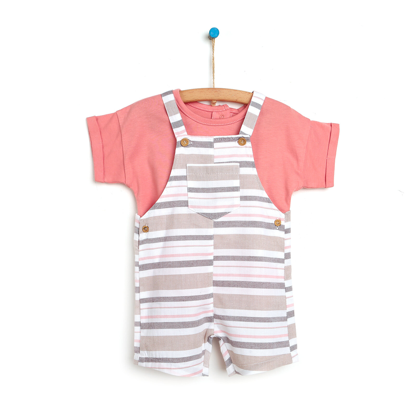 Soil Şort Salopet-Tshirt Erkek Bebek