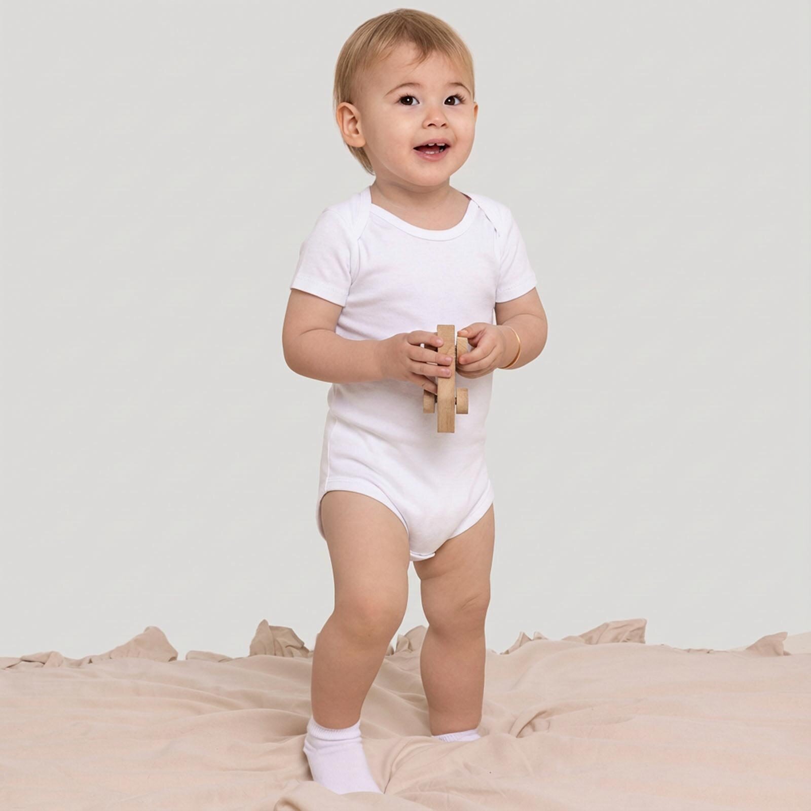 Beyaz Kısa Kol Body