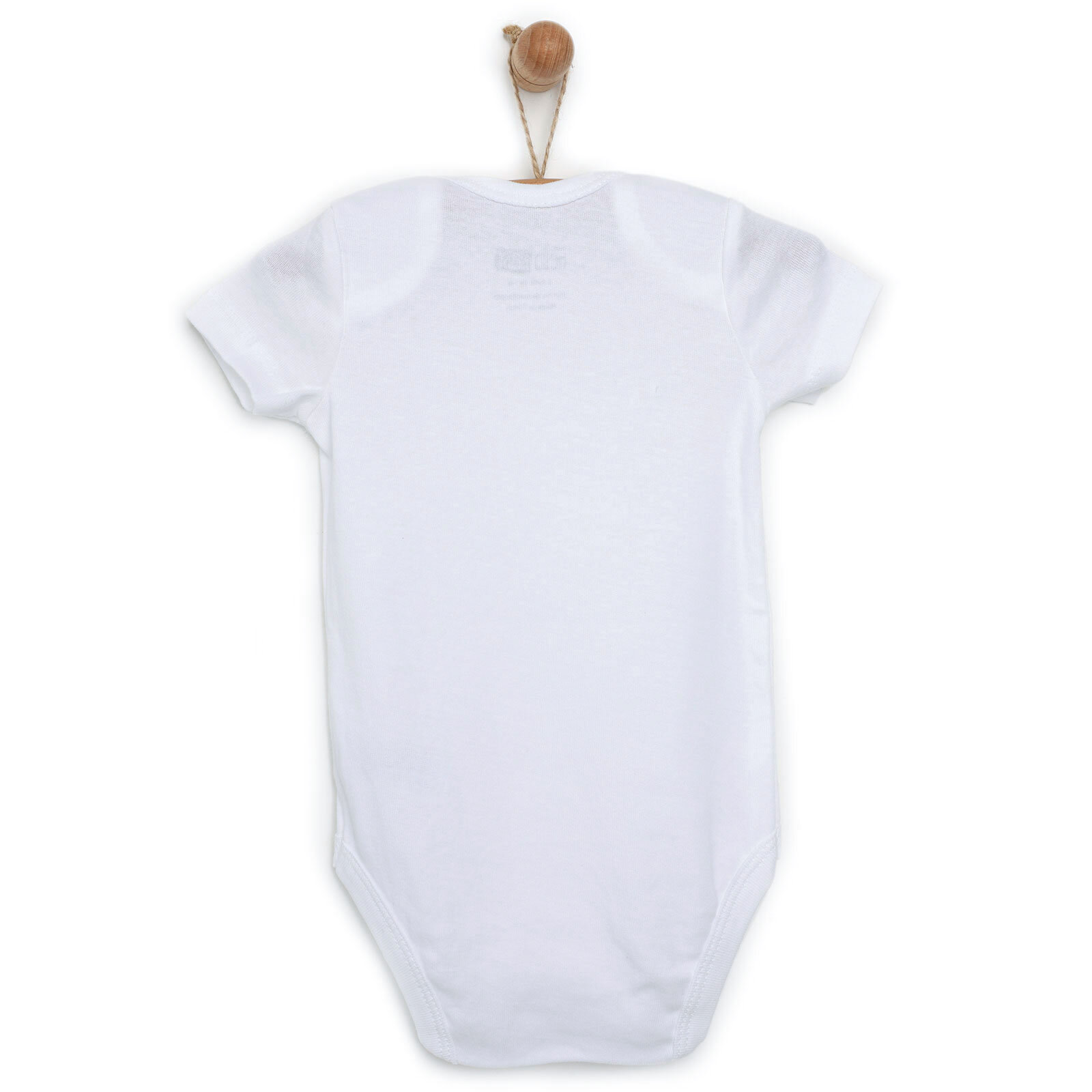 Unisex Beyaz Kısa Kol Body Unisex