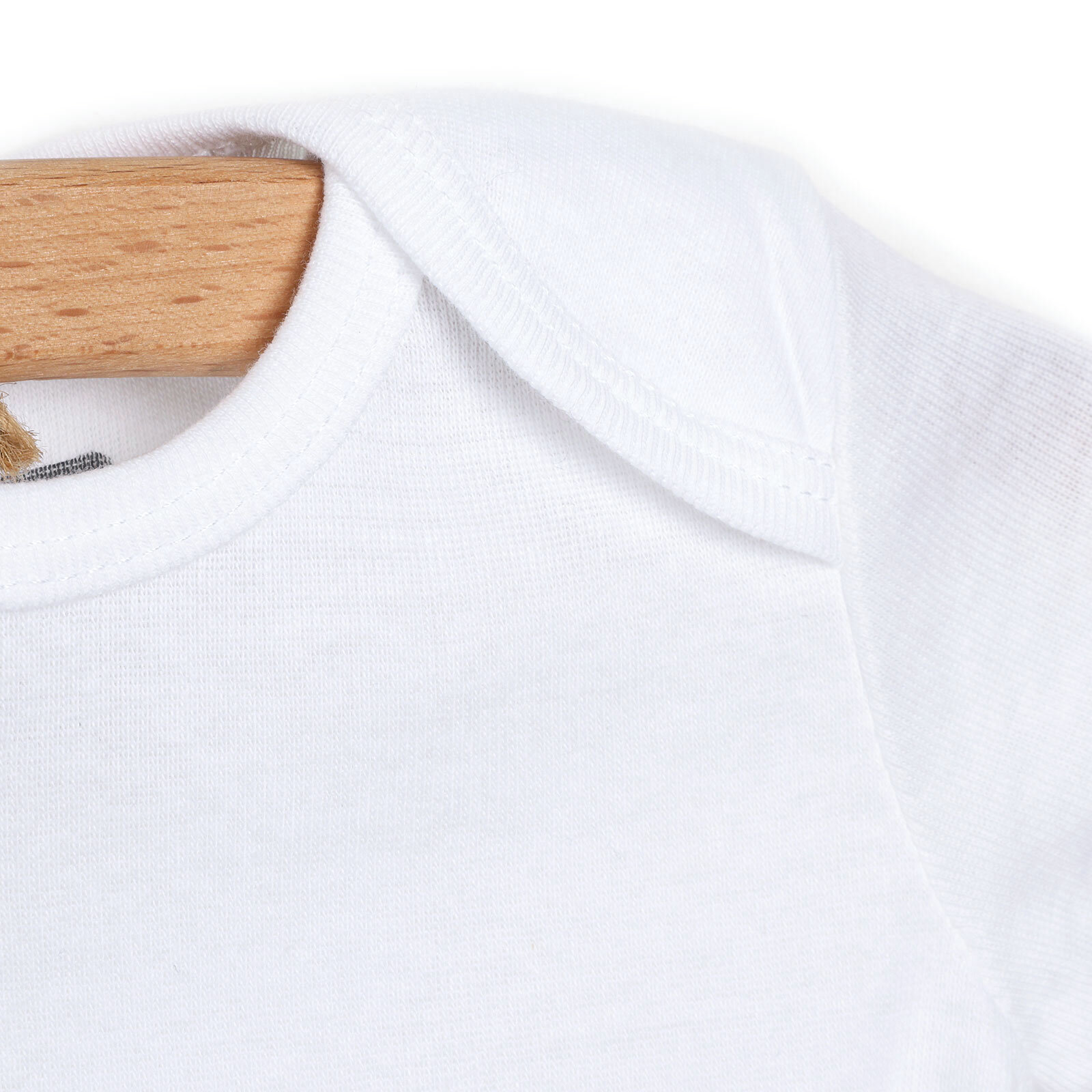 Unisex Beyaz Kısa Kol Body Unisex