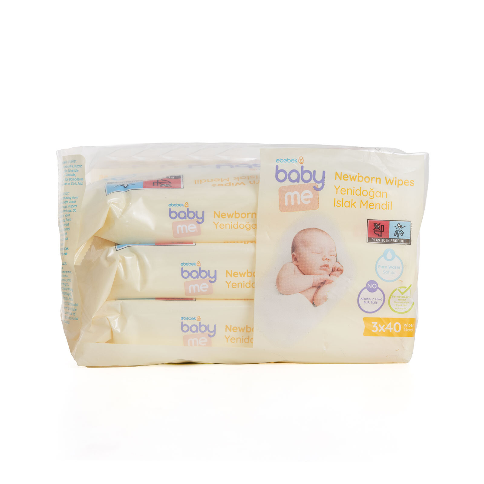 Yenidoğan Islak Mendil 3x40 Adet Yenidoğan Islak Mendil 3x40 Adet