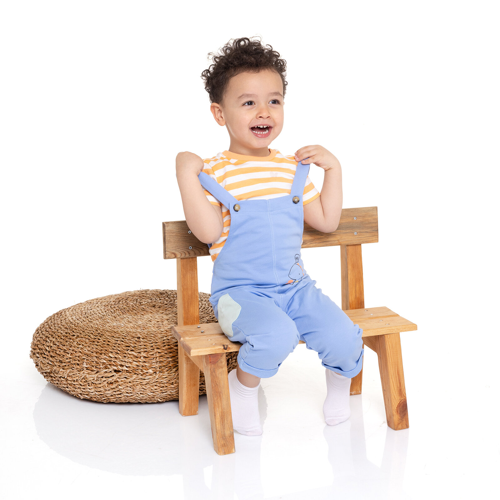 Little Monster Salopet-Tshirt Erkek Bebek Little Monster Salopet-Tshirt Erkek Bebek