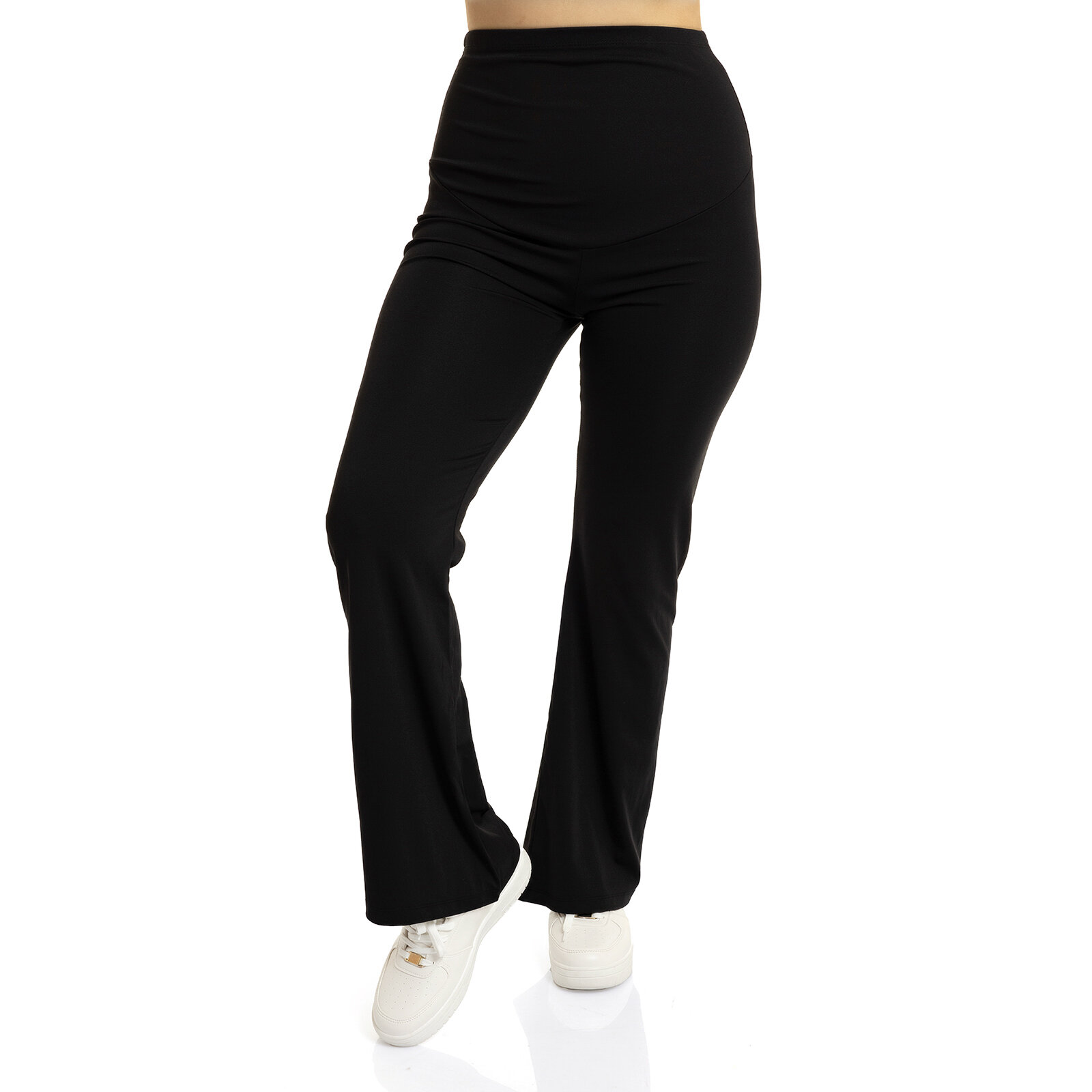 Panelli İspanyol Paça Hamile Tayt Anne Giyim Panelli İspanyol Paça Hamile Tayt Anne Giyim