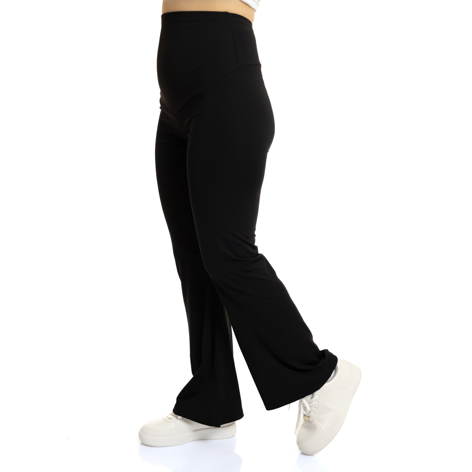 Panelli İspanyol Paça Hamile Tayt Anne Giyim Panelli İspanyol Paça Hamile Tayt Anne Giyim