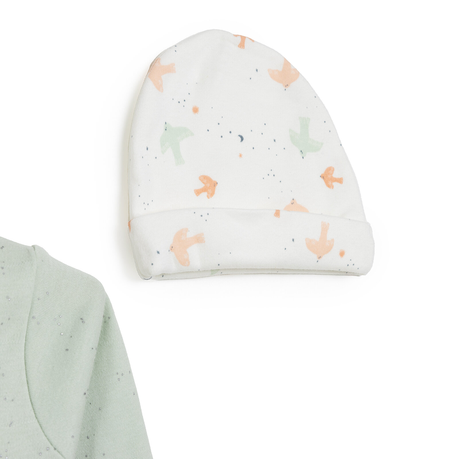 Kız Bebek Yenidoğan 5'li Askı Hastane Çıkışı Çıtçıtlı Bisiklet Yaka Uzun Kol Mint