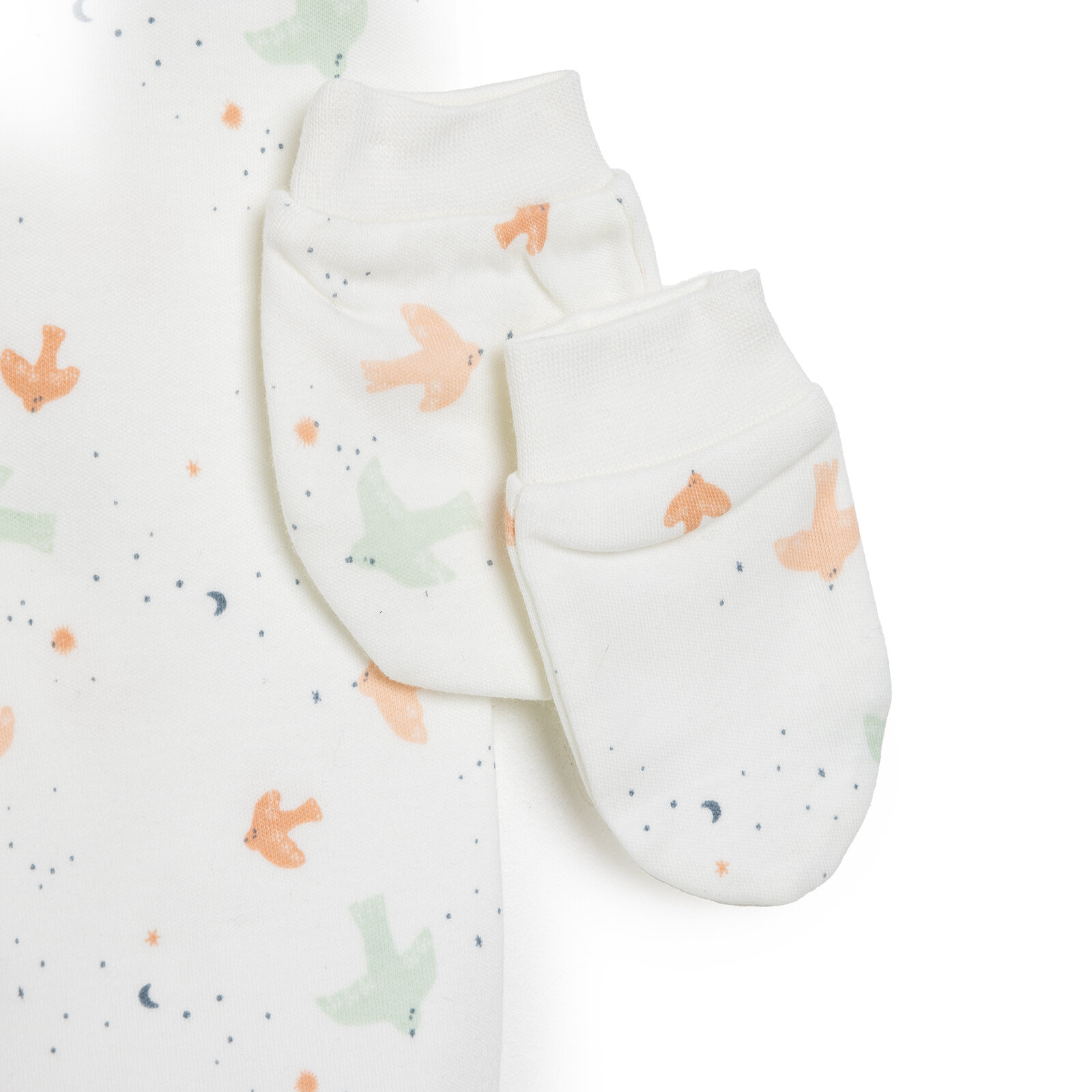 Kız Bebek Yenidoğan 5'li Askı Hastane Çıkışı Çıtçıtlı Bisiklet Yaka Uzun Kol Mint