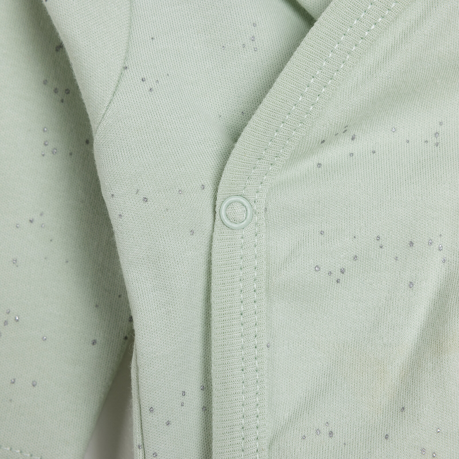 Kız Bebek Yenidoğan 5'li Askı Hastane Çıkışı Çıtçıtlı Bisiklet Yaka Uzun Kol Mint