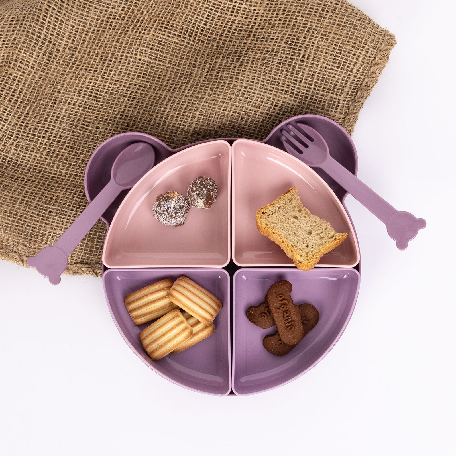 7 parça yemek seti Lila-Mor