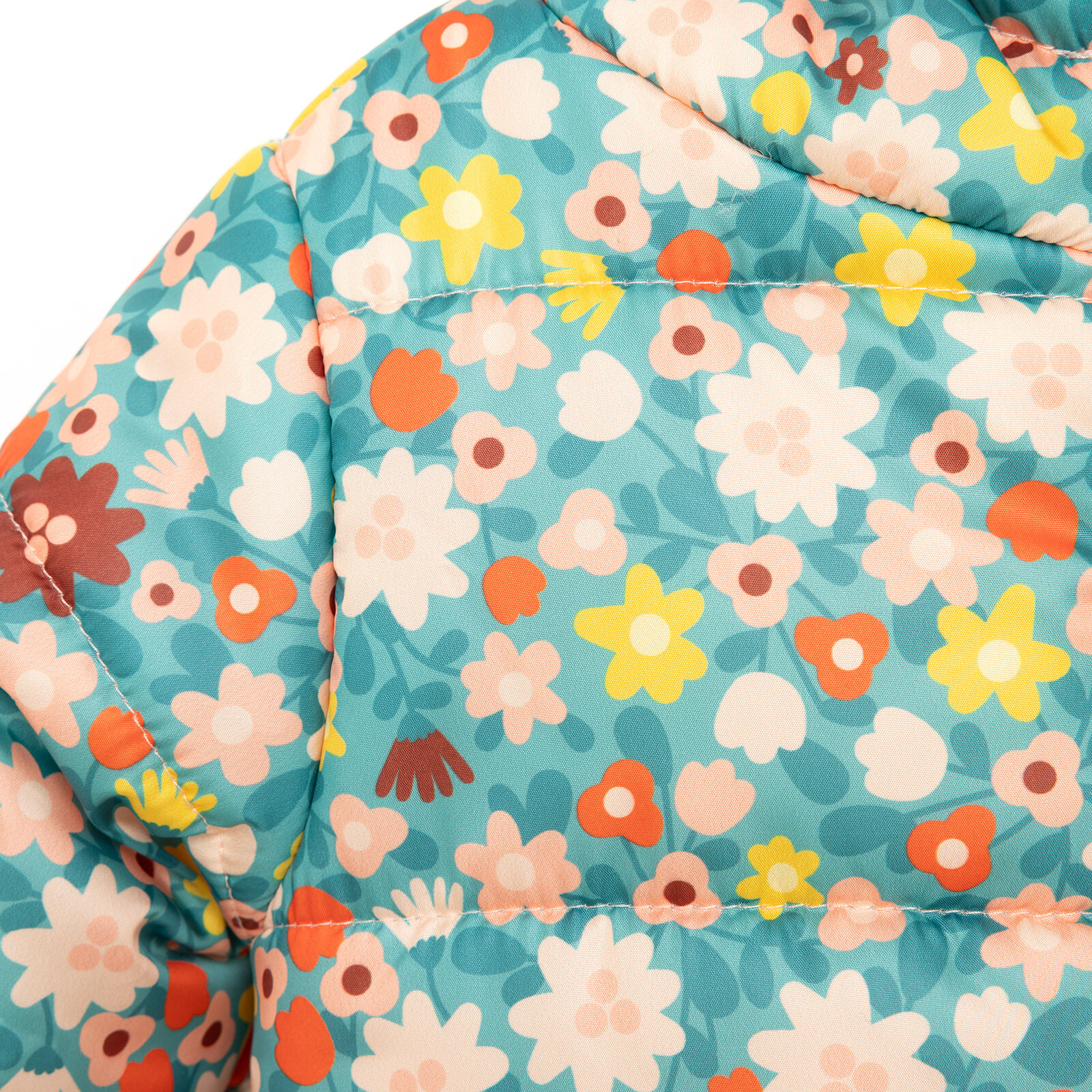 Basic Çiçek Baskılı Kulaklı Kapüşonlu Mont Kız Bebek Basic Çiçek Baskılı Kulaklı Kapüşonlu Mont Kız Bebek