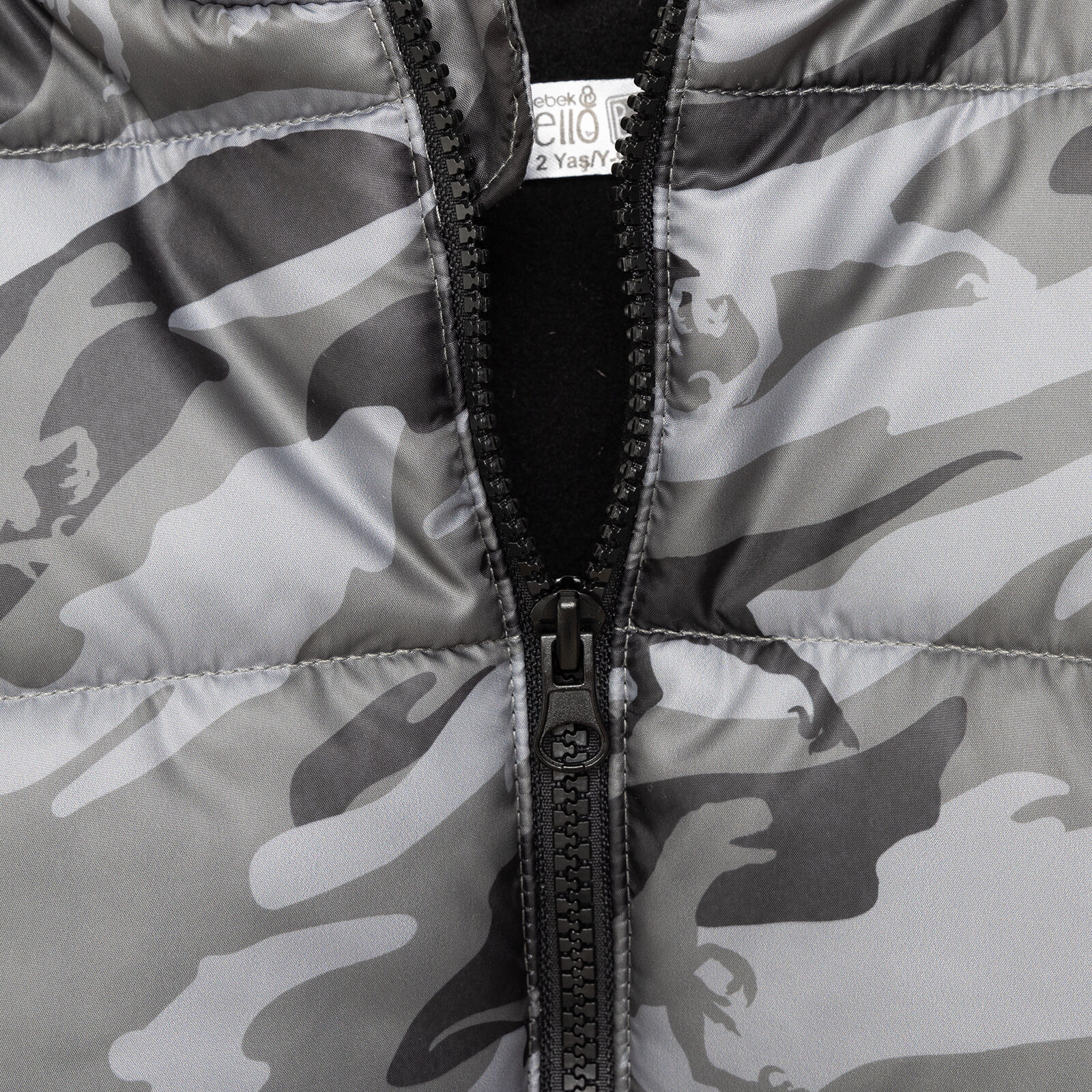 Basic Metraj Baskılı Kulaklı Kapüşonlu Mont Erkek Bebek Basic Metraj Baskılı Kulaklı Kapüşonlu Mont Erkek Bebek