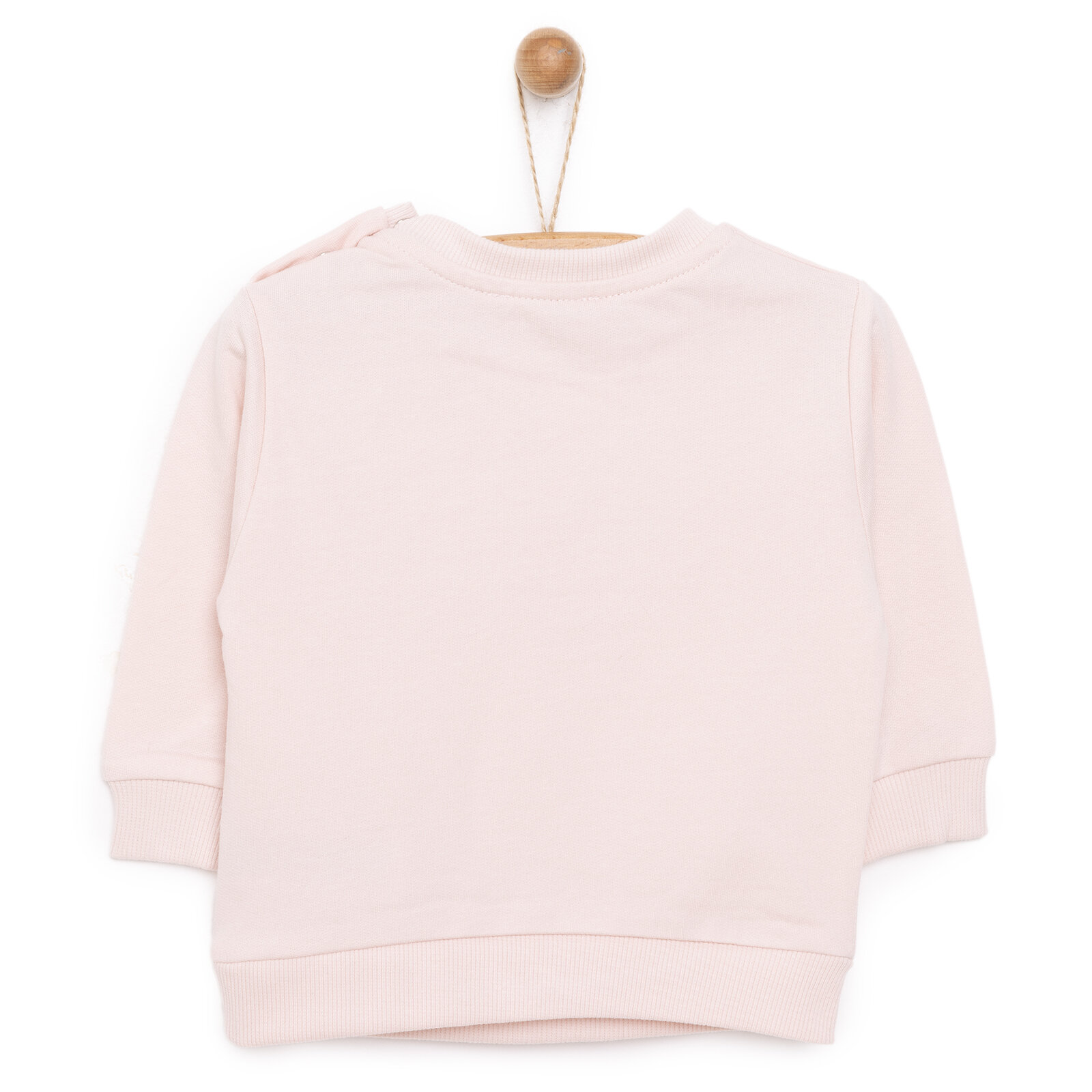 Basic Az Şardonlu Paris Desenli Sweatshirt Kız Bebek