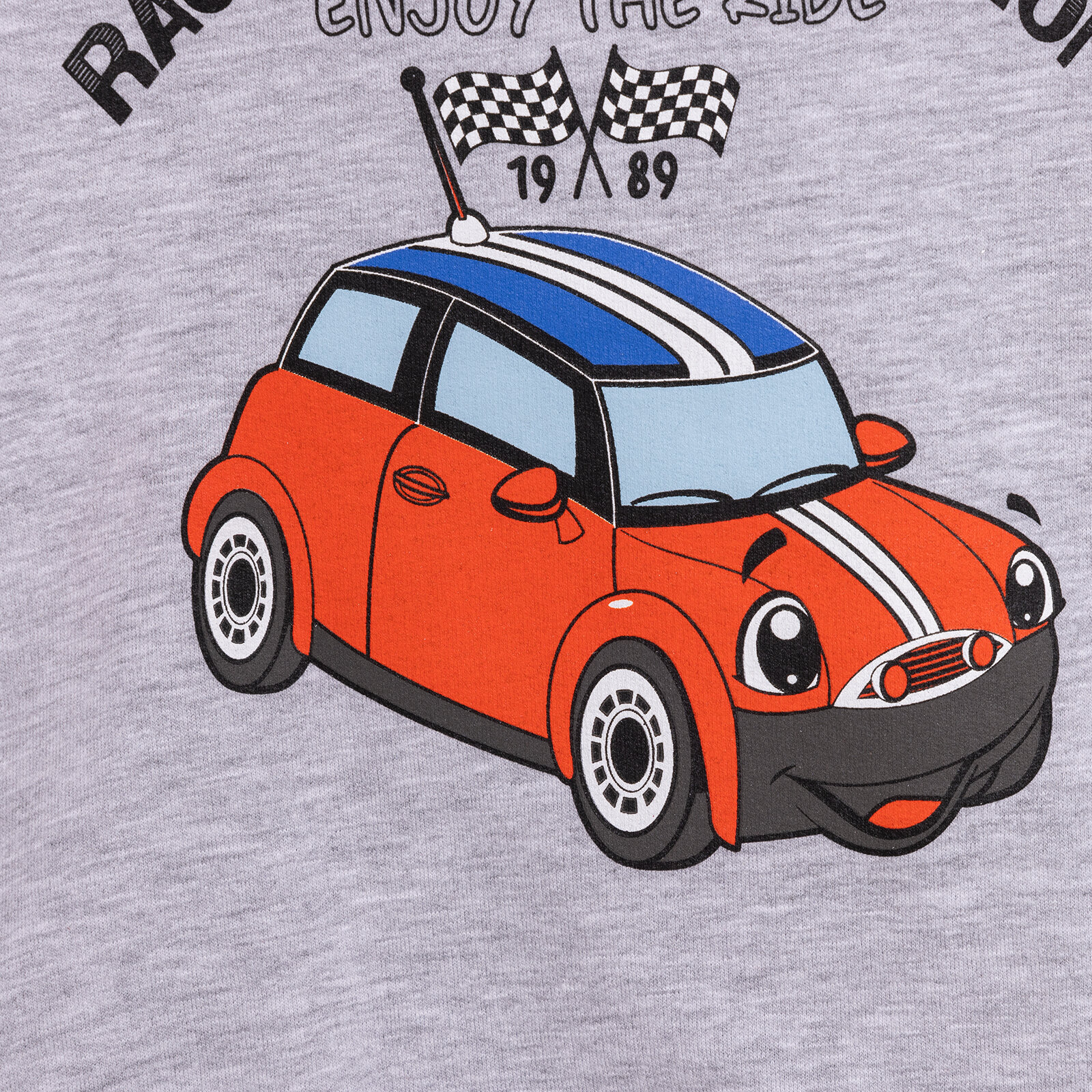 Erkek Bebek Sweatshirt Şardonlu Araba Baskılı Bisiklet Yaka Uzun Kol Gri Melanj Erkek Bebek Sweatshirt Şardonlu Araba Baskılı Bisiklet Yaka Uzun Kol Gri Melanj