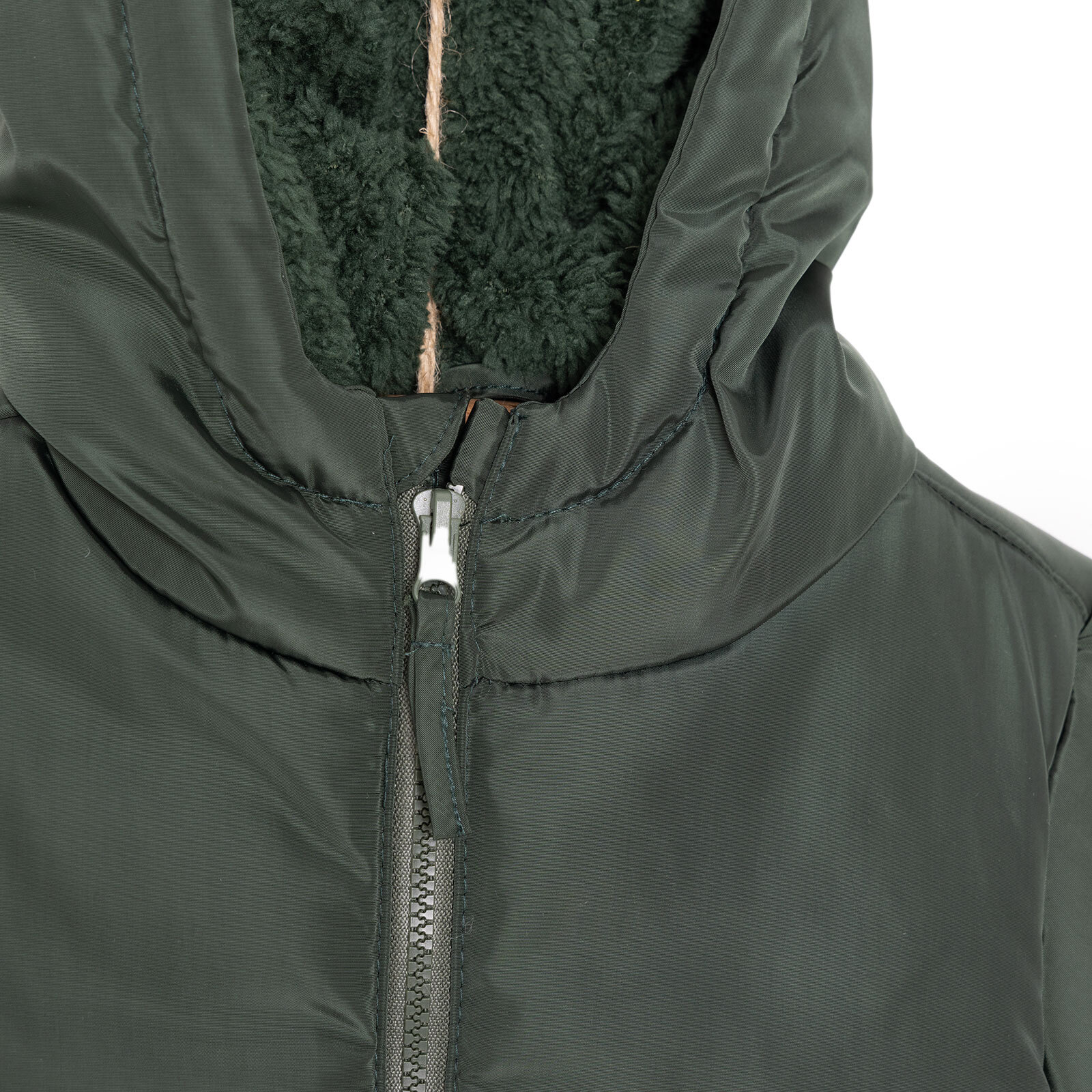 Erkek Bebek Kapüşonlu Mont Micro Kumaş Fermuarlı Non-Basic Hakim Yaka Uzun Kol