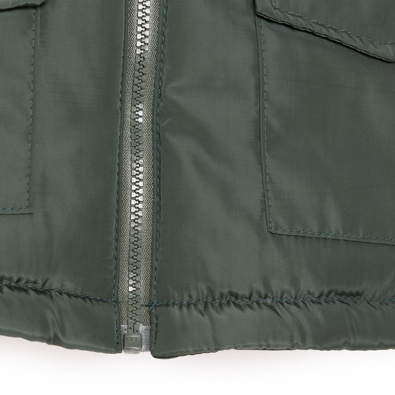 Erkek Bebek Kapüşonlu Mont Micro Kumaş Fermuarlı Non-Basic Hakim Yaka Uzun Kol