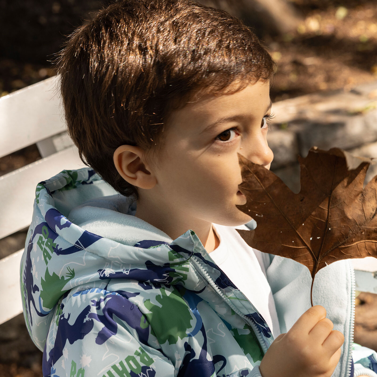 Metraj Baskılı Kapüşonlu Mont Erkek Bebek