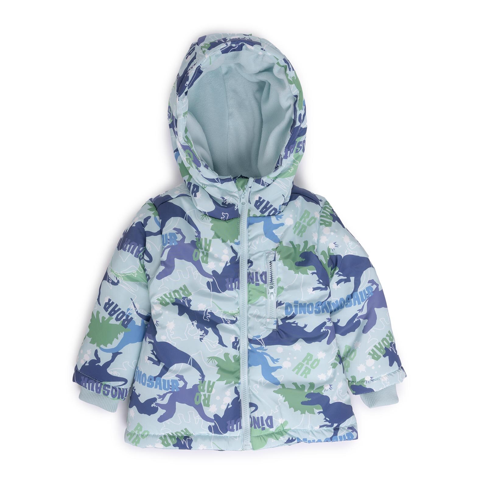 Metraj Baskılı Kapüşonlu Mont Erkek Bebek