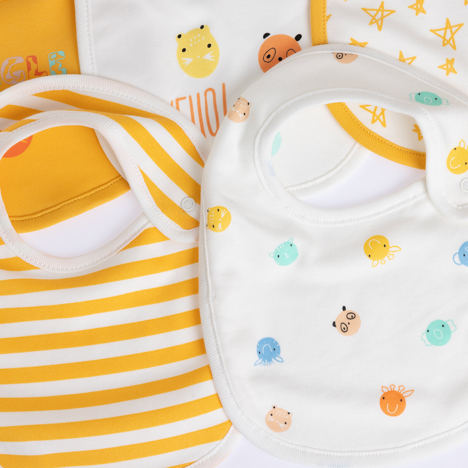 5'li Arkası Havlu Önlük / Jungle-Sarı