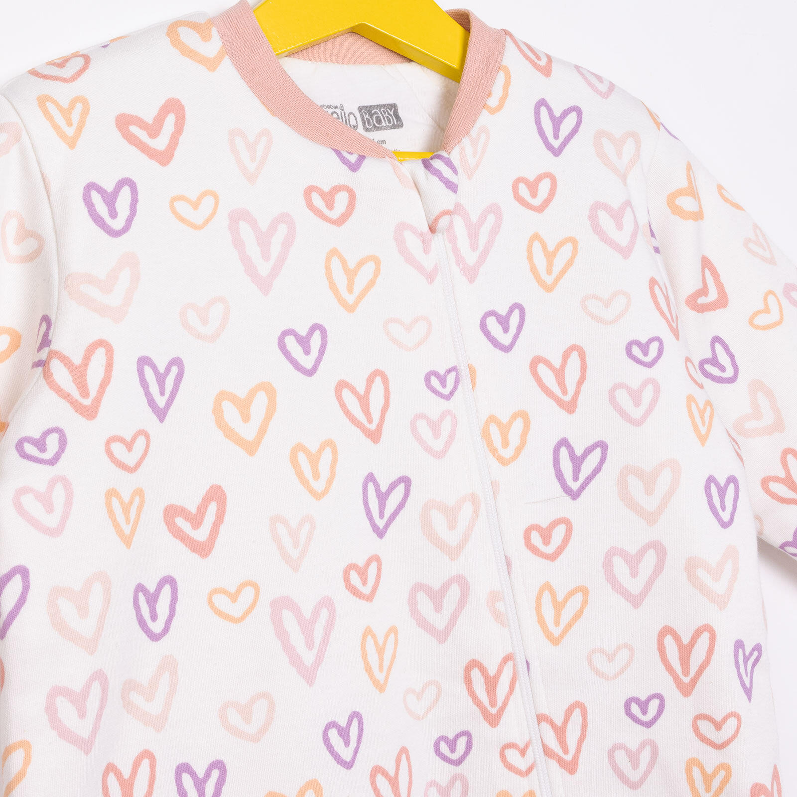 Kız Bebek Uyku Tulum İnterlok Fermuarlı 2 tog Uzun Kol Açık Pembe Kız Bebek Uyku Tulum İnterlok Fermuarlı 2 tog Uzun Kol Açık Pembe