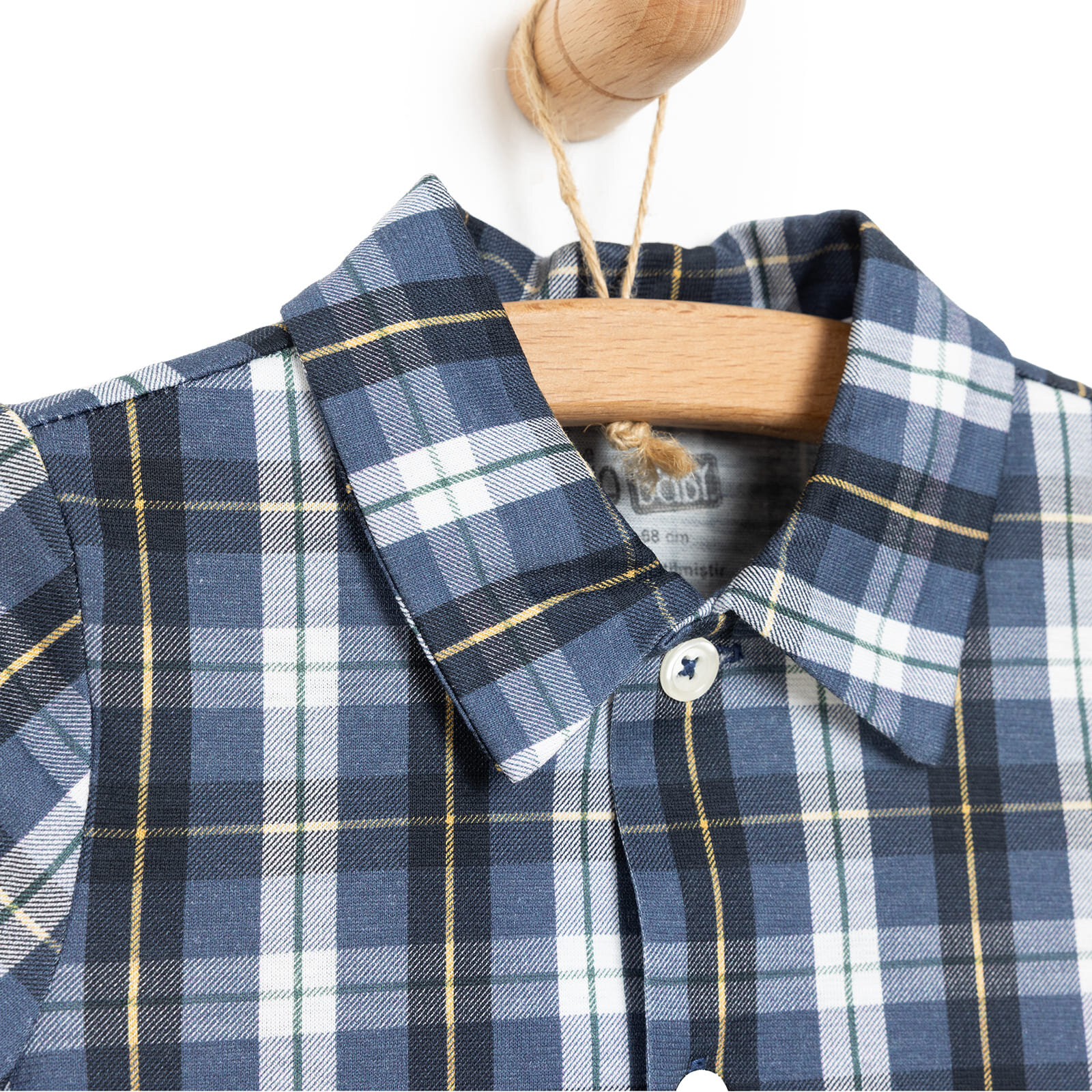 Erkek Bebek Pijama Takım Süprem Düğmeli Polo Yaka Kısa Kol Lacivert