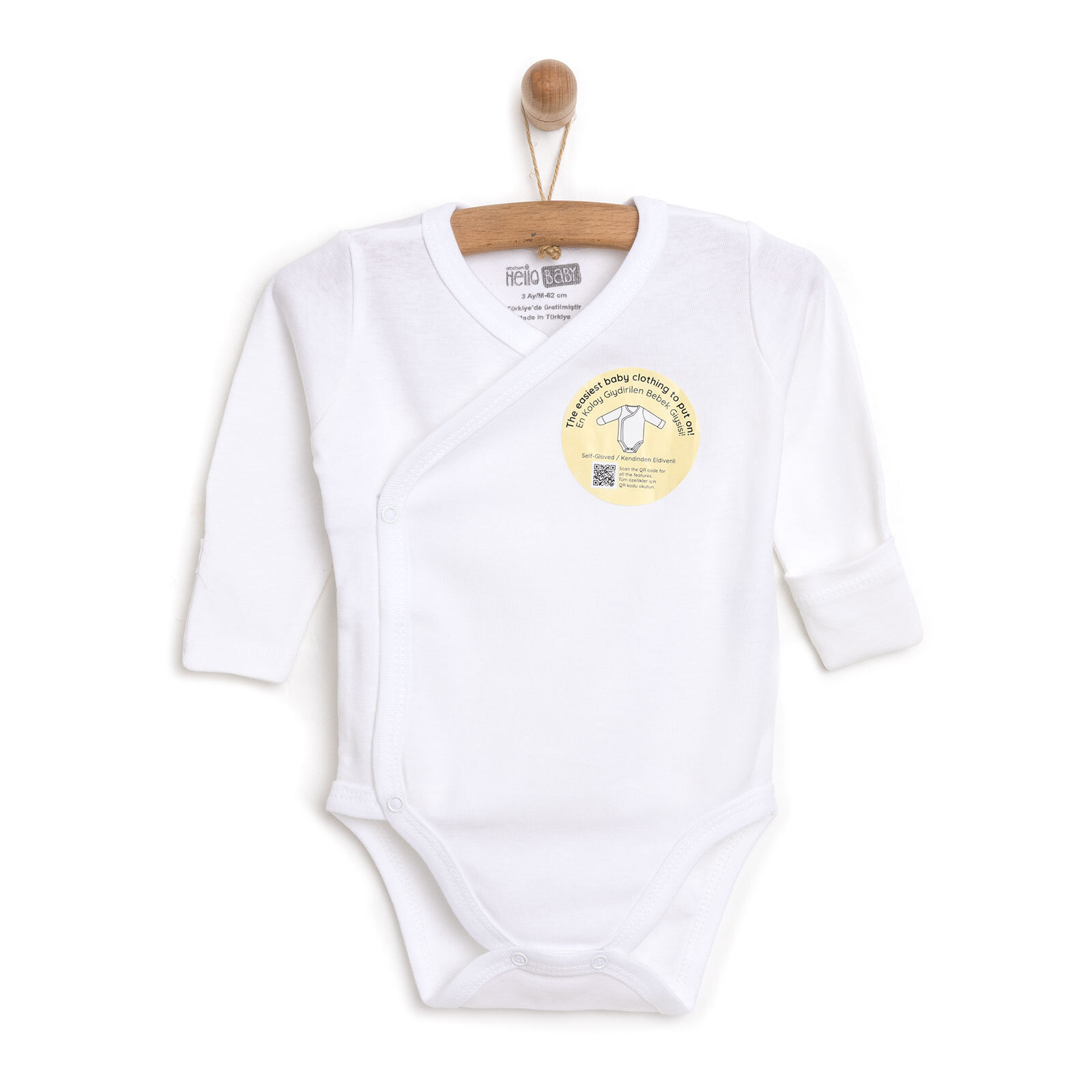 Yenidoğan Uzun Kol Zıbın Body Unisex