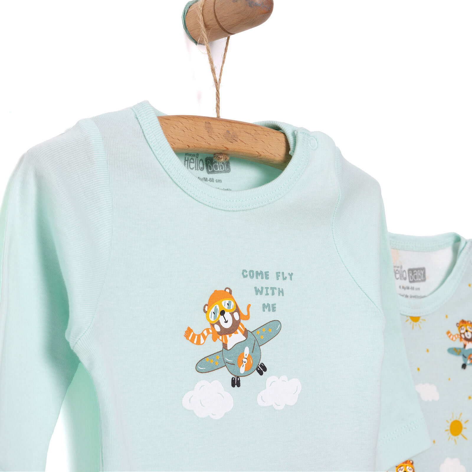 Erkek 2li Uzun Kol Body Erkek Bebek