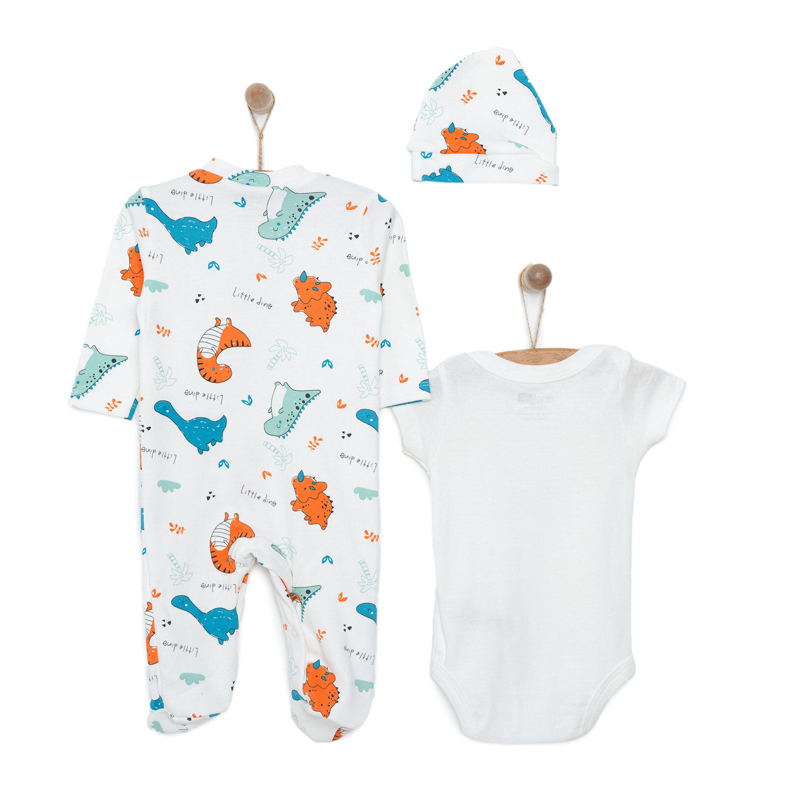 Erkek Tulum-Body-Şapka Erkek Bebek