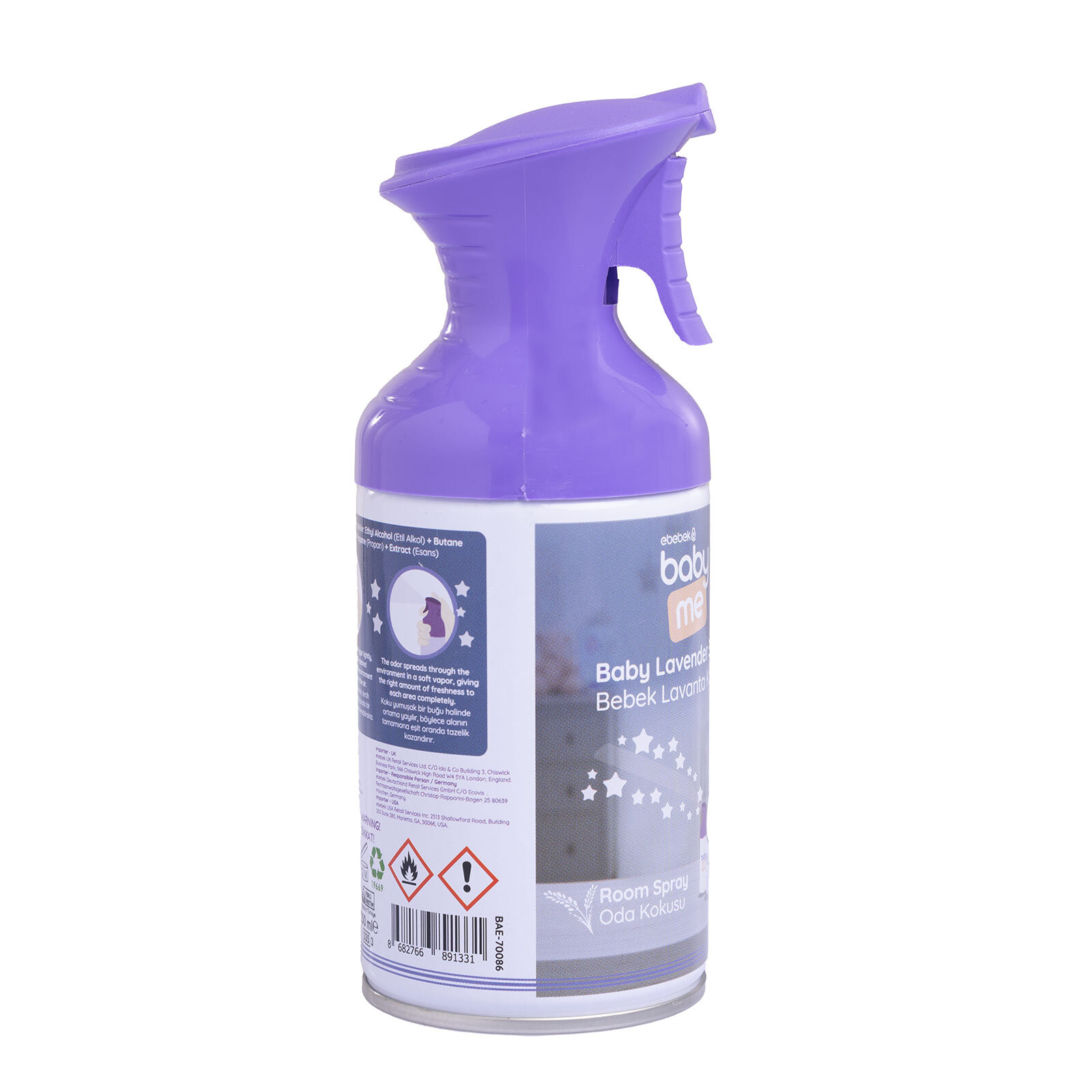 Sprey Bebek Lavanta Koku 250 ml Sprey Bebek Lavanta Koku 250 ml