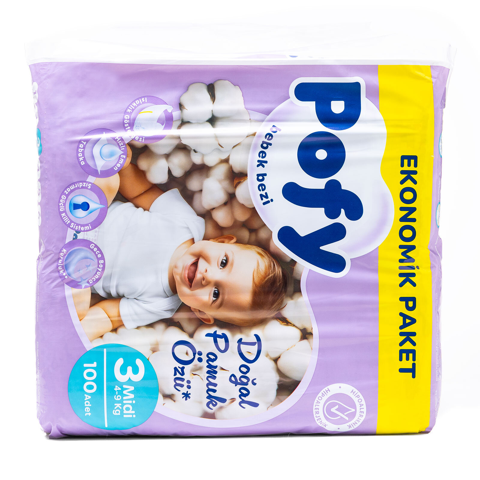 Midi 3 Numara Bebek Bezi 100Ad