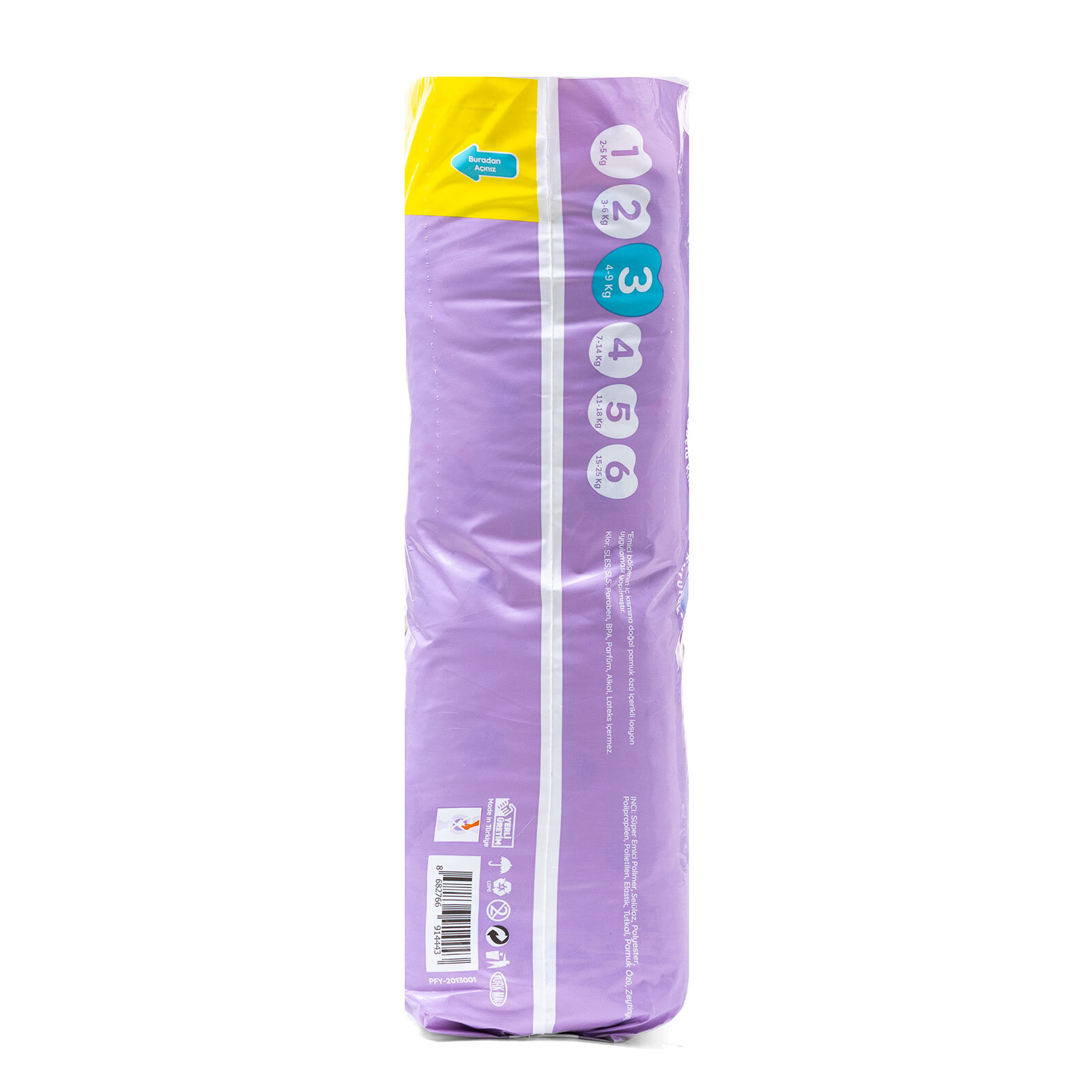 Midi 3 Numara Bebek Bezi 100Ad