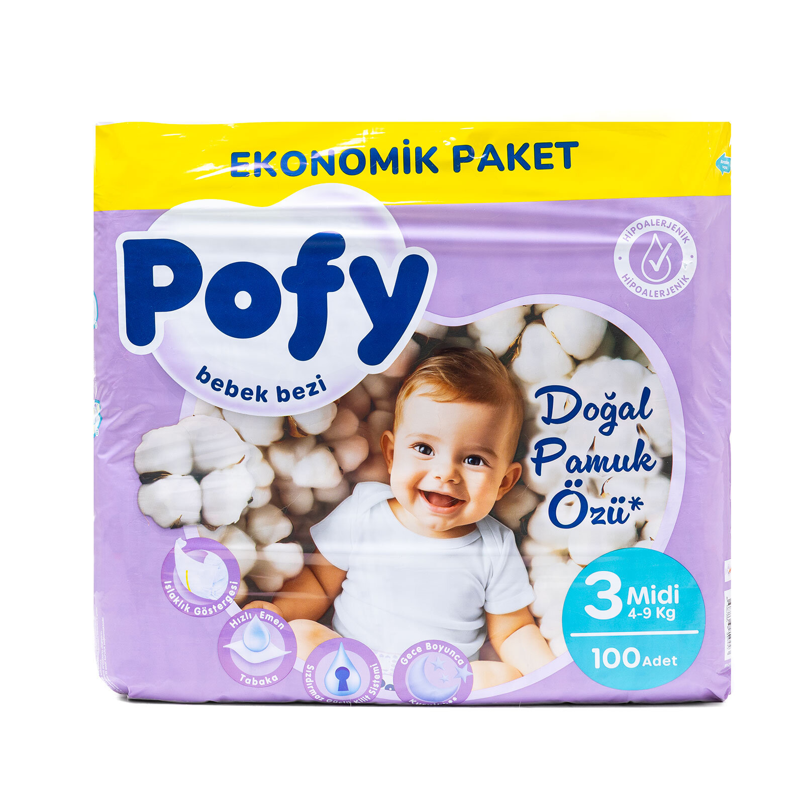 Midi 3 Numara Bebek Bezi 100Ad