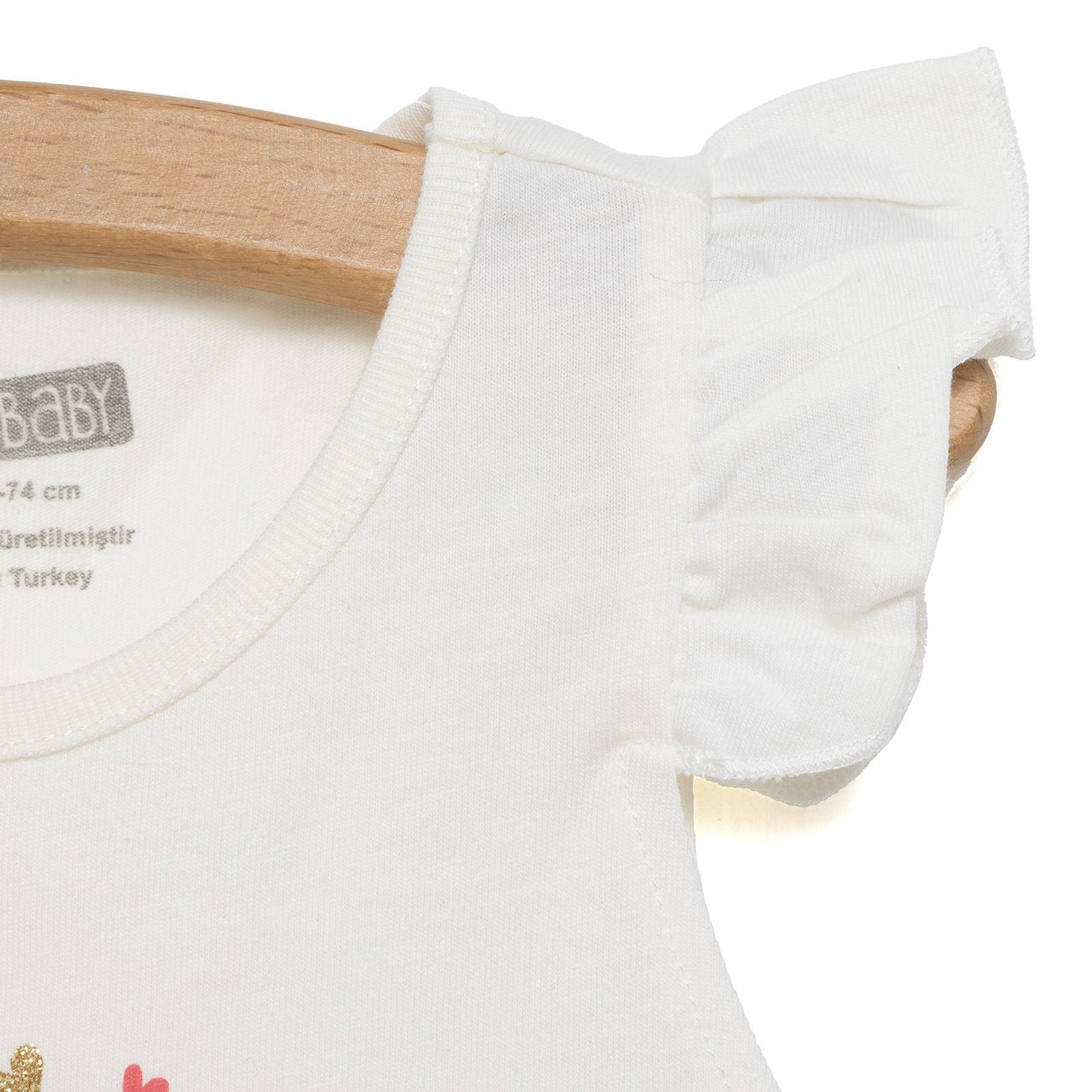 Basic Kız Kuş Baskılı Atlet T-shirt Kız Bebek Basic Kız Kuş Baskılı Atlet T-shirt Kız Bebek