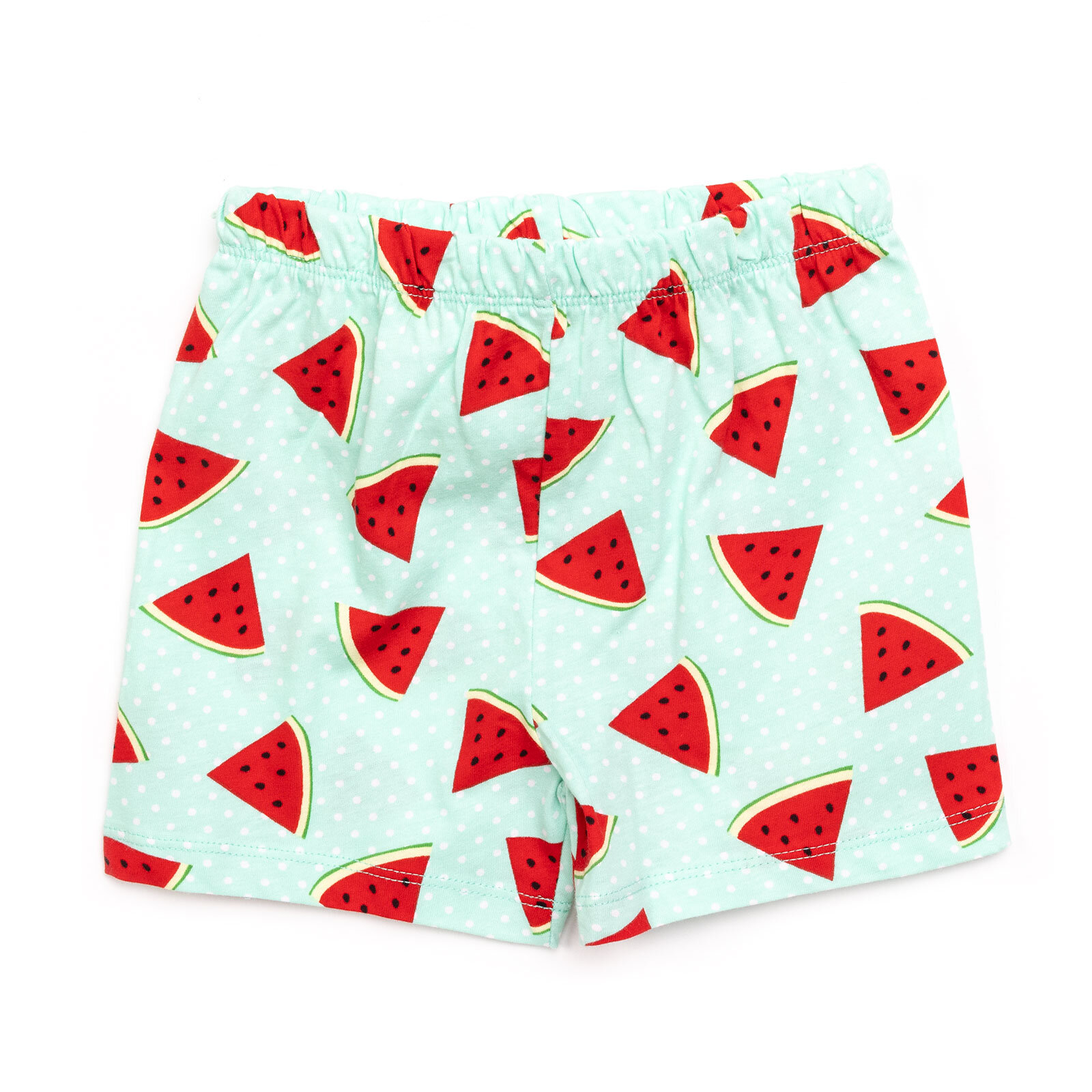 Kısa Kol Karpuz Desenli Bisiklet Yaka Pijama Takımı Kısa Kol Karpuz Desenli Bisiklet Yaka Pijama Takımı