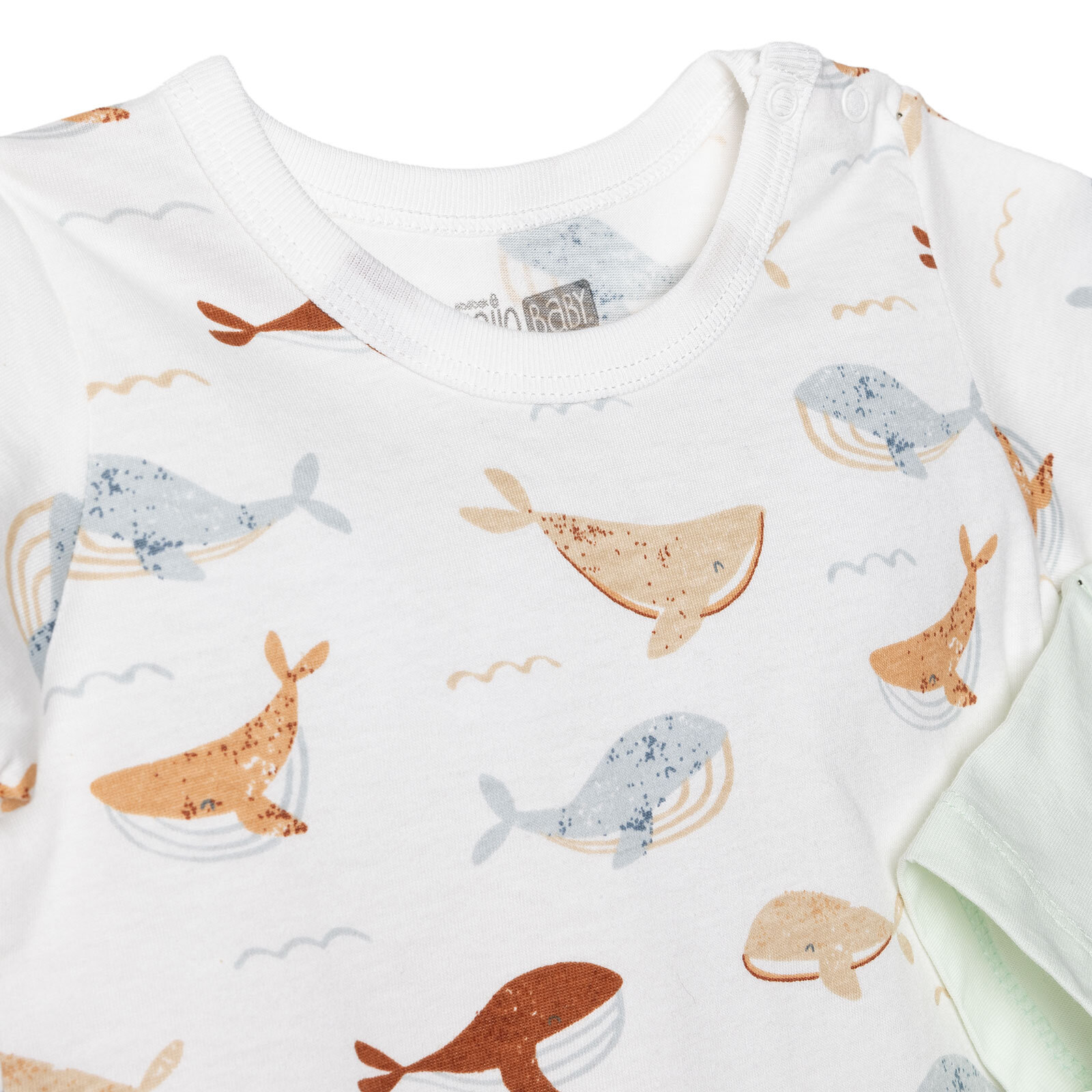 Yenidoğan Erkek 2li Kısa Tulum Erkek Bebek