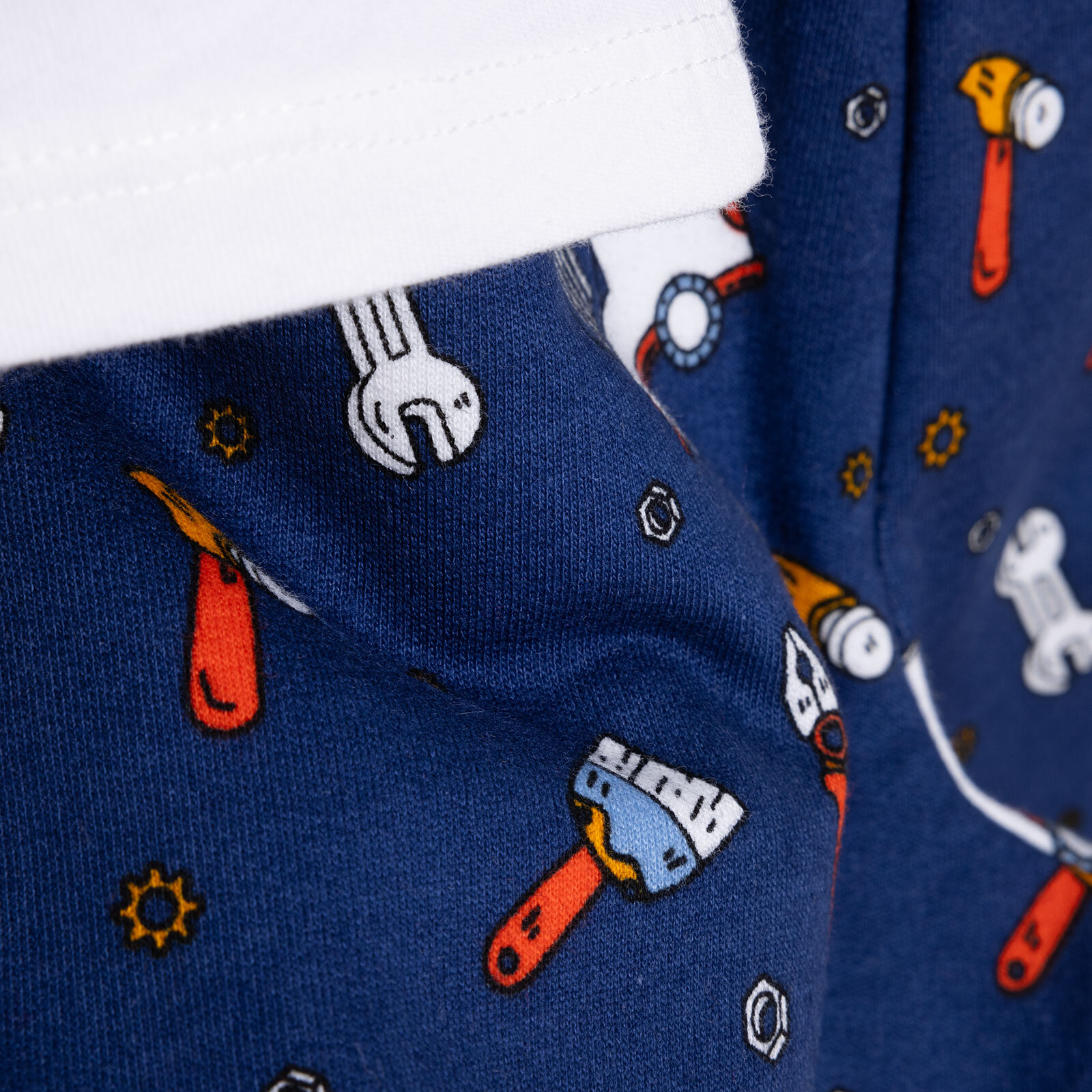 Basic Erkek Kamyonet ve Alet Baskılı Şortlu Takım Erkek Bebek