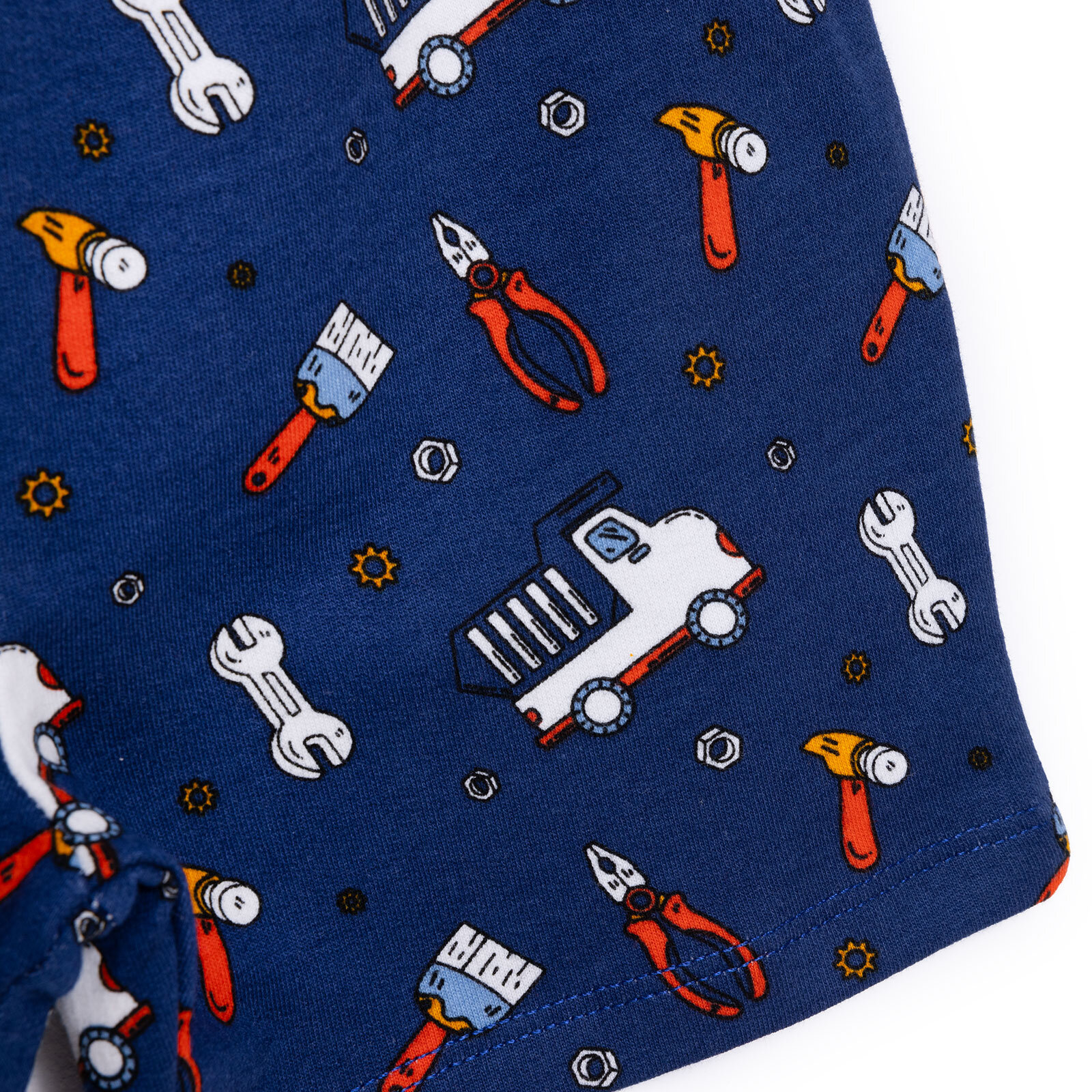 Basic Erkek Kamyonet ve Alet Baskılı Şortlu Takım Erkek Bebek