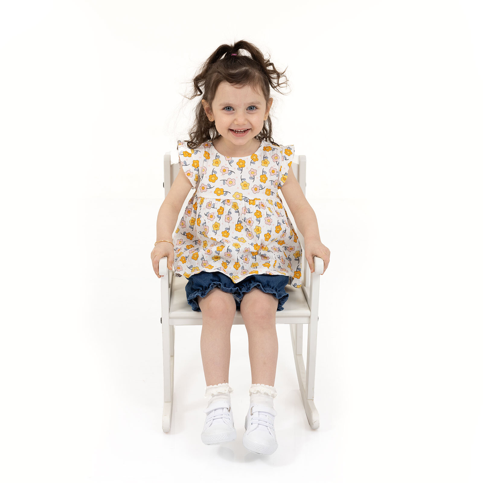 Flowers Kız Tshirt-Şort Kız Bebek