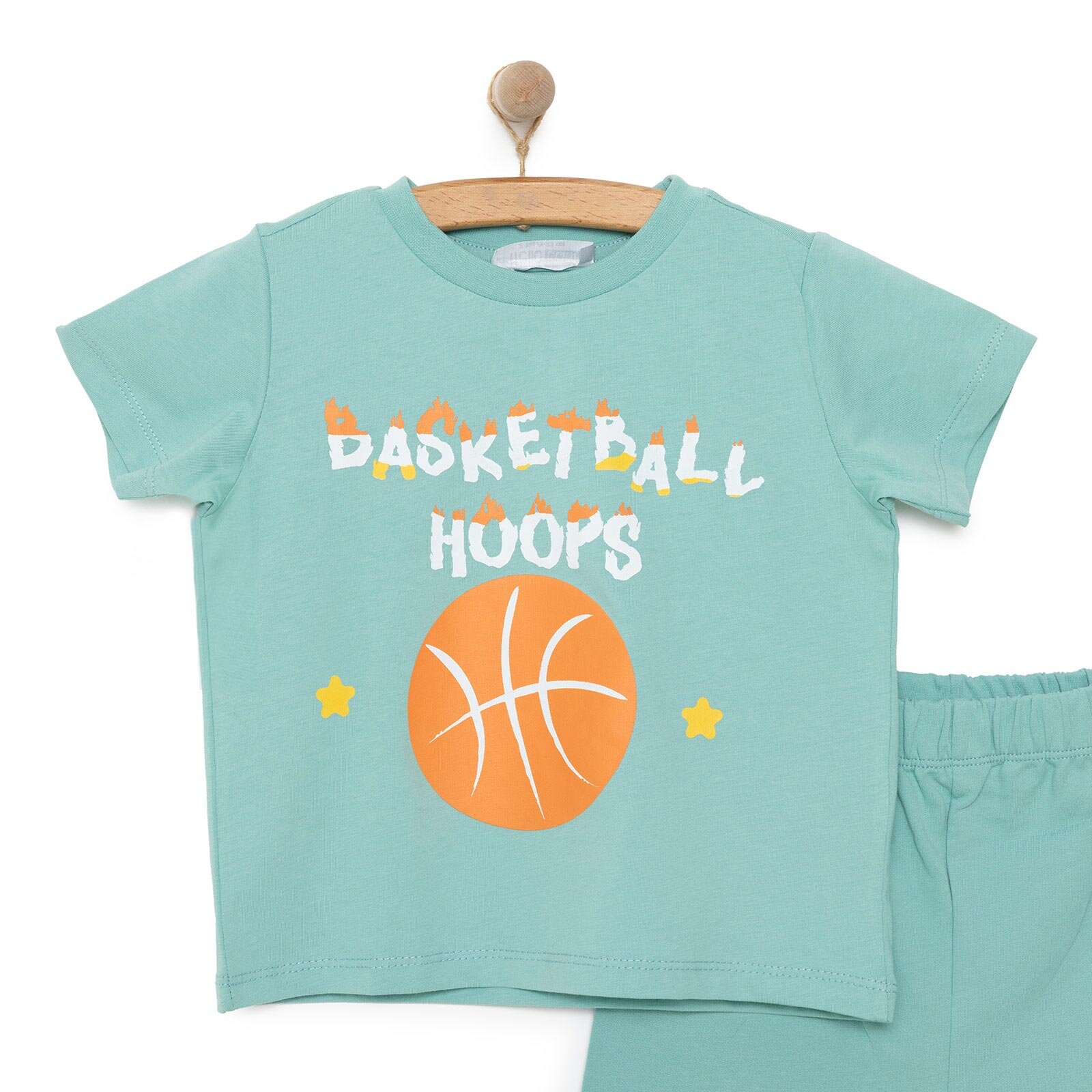 Basic Erkek Basketbol Baskılı Şortlu Takım Erkek Bebek