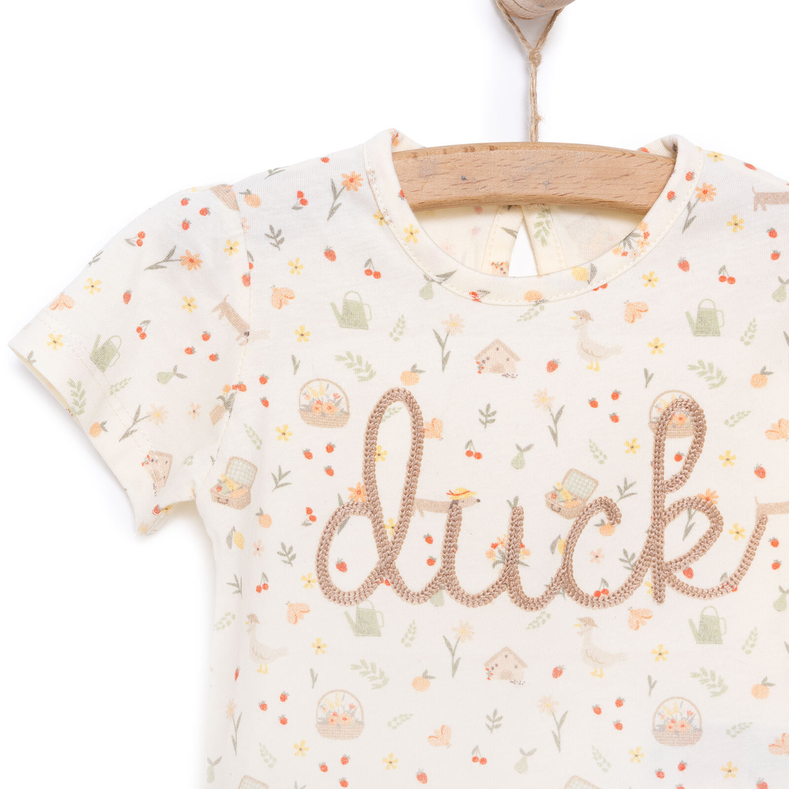 Yenidoğan Cute Duck Hırka Tshirt Tayt Kız Bebek Yenidoğan Cute Duck Hırka Tshirt Tayt Kız Bebek