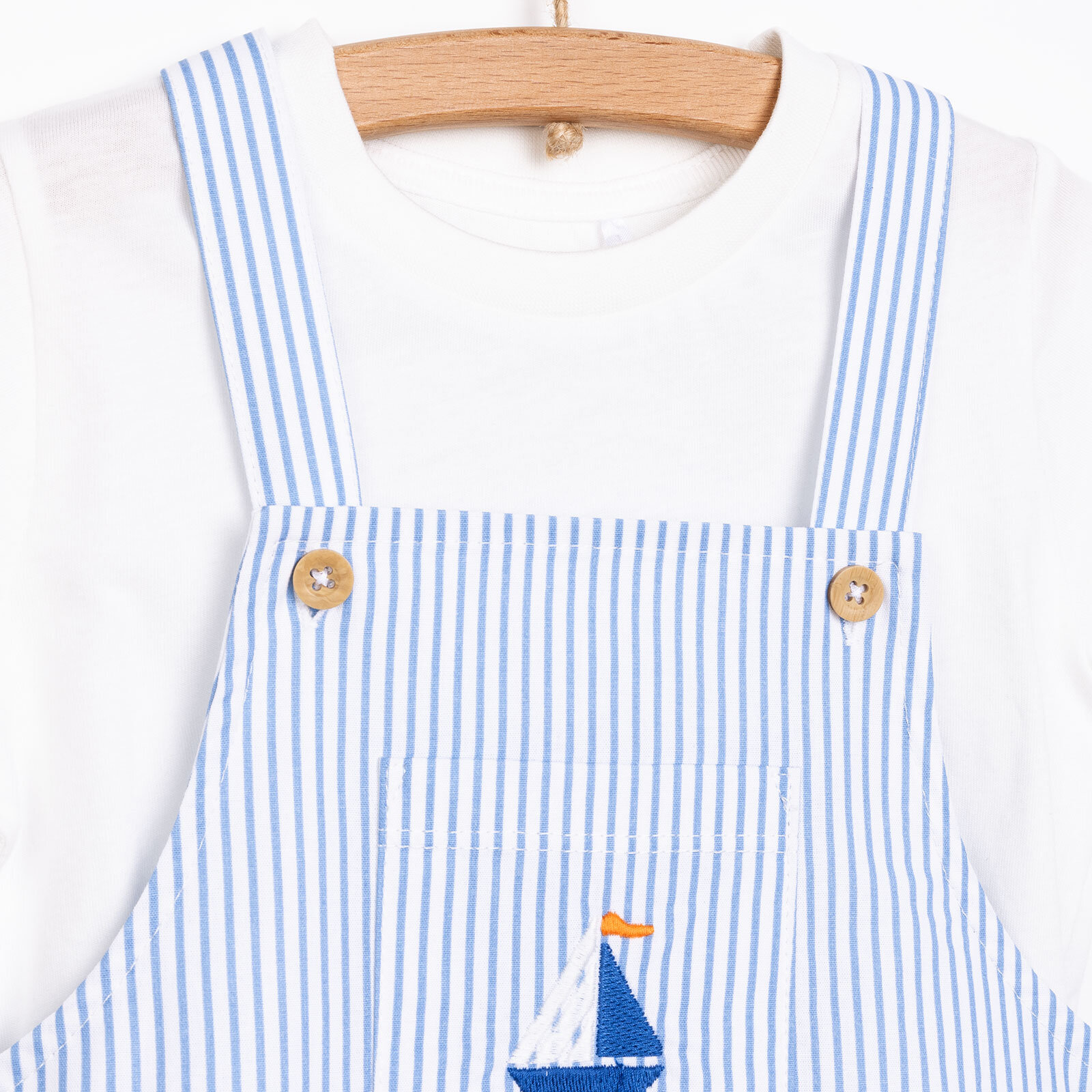 Little Sailor Erkek Salopet-Tshirt Erkek Bebek