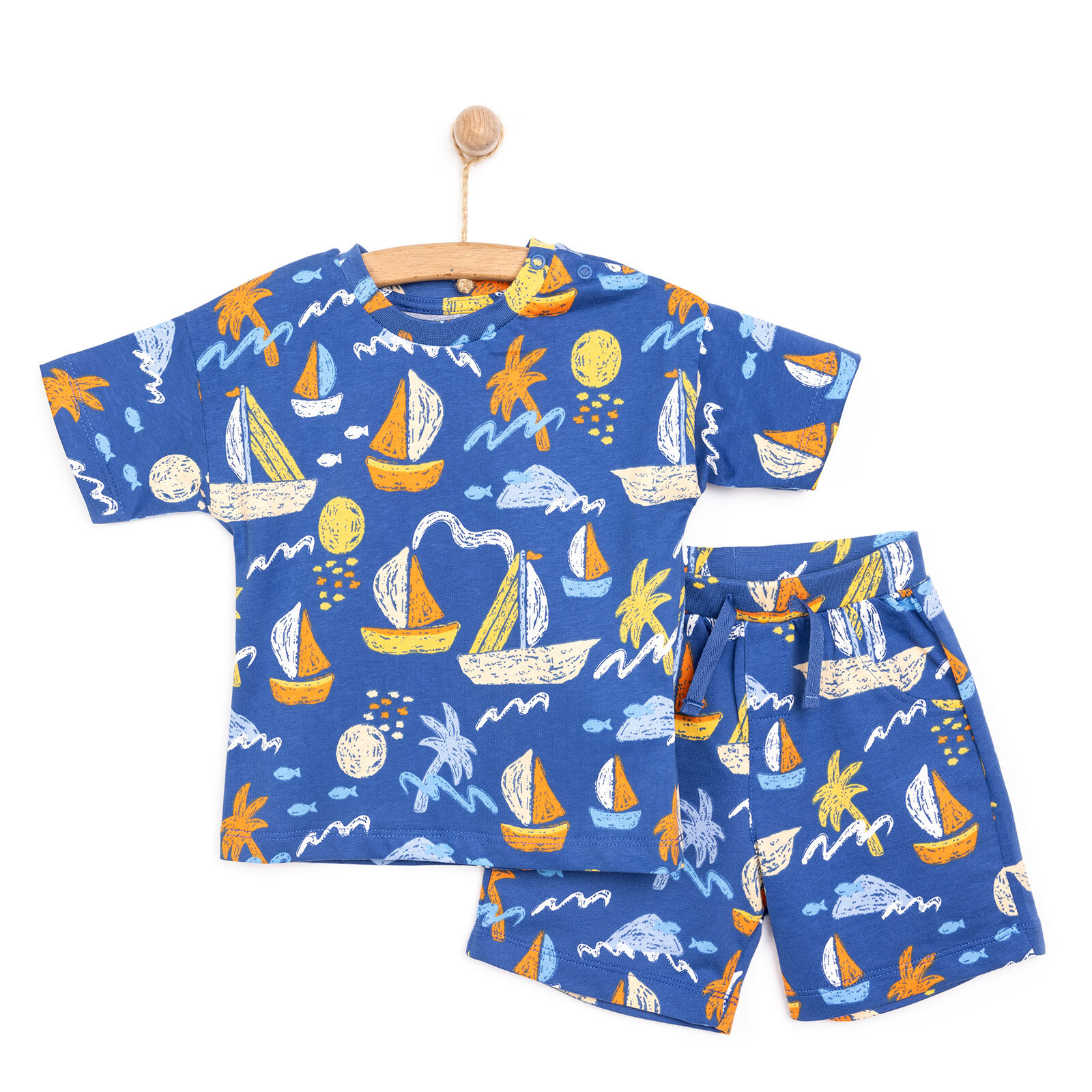 Little Sailor Erkek Tshirt-Şort Erkek Bebek