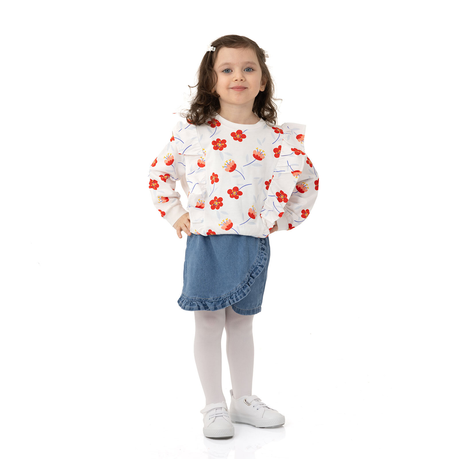 Spring Memories Kız Denim Şort Kız Bebek